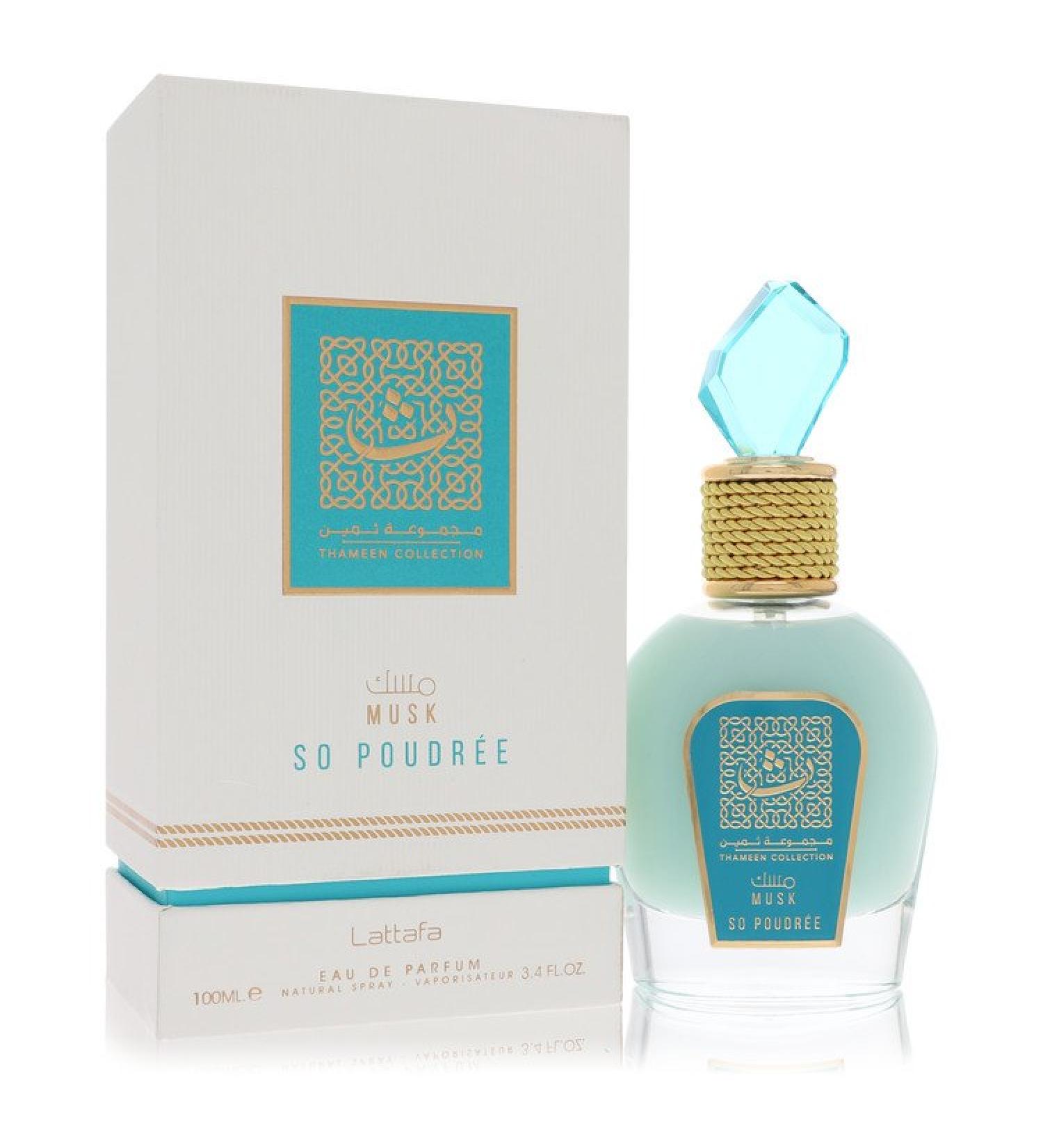 Lattafa Musk So Poudree by Lattafa Eau De Parfum Spray (Unisex) 3.4 oz for Women