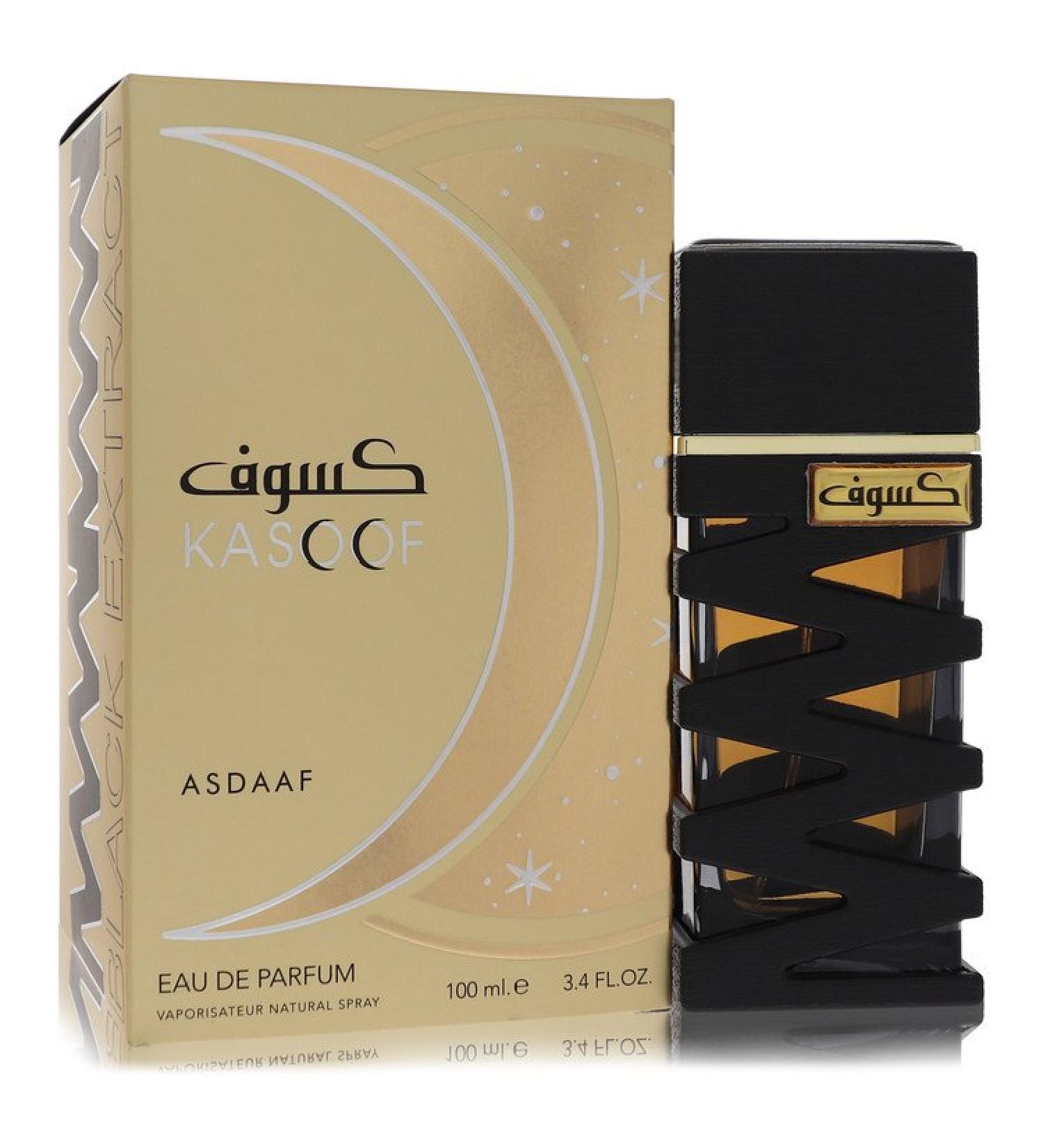Lattafa Asdaaf Kasoof Black Extract by Lattafa Eau De Parfum Spray (Unisex) 3.4 oz for Men