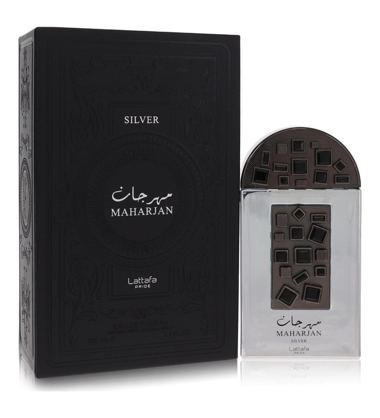 Lattafa Pride Maharjan Silver by Lattafa Eau De Parfum Spray (Unisex) 3.4 oz for Men