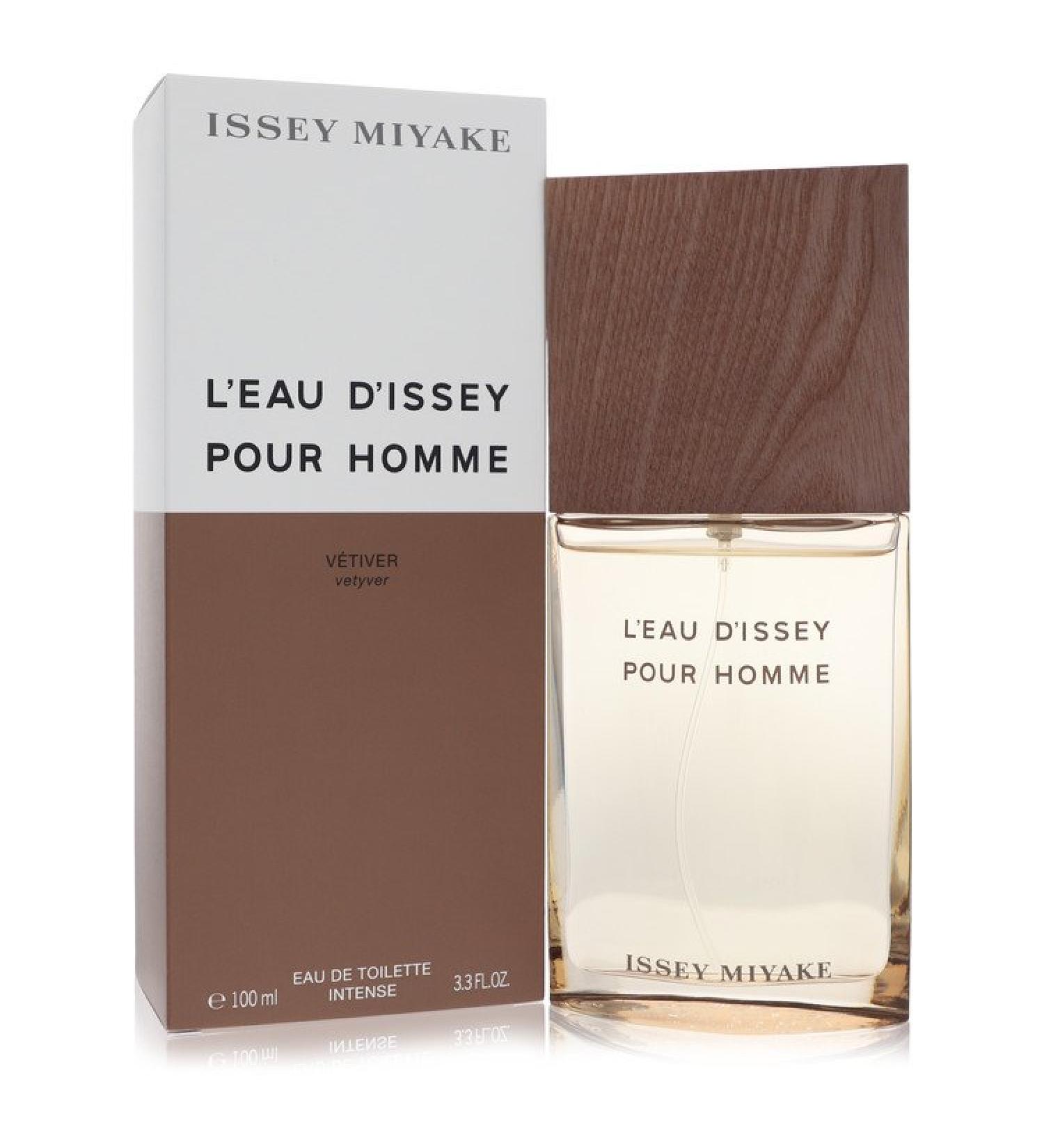 L'eau D'issey Pour Homme Vetiver by Issey Miyake Eau De Toilette Intense Spray 3.3 oz for Men