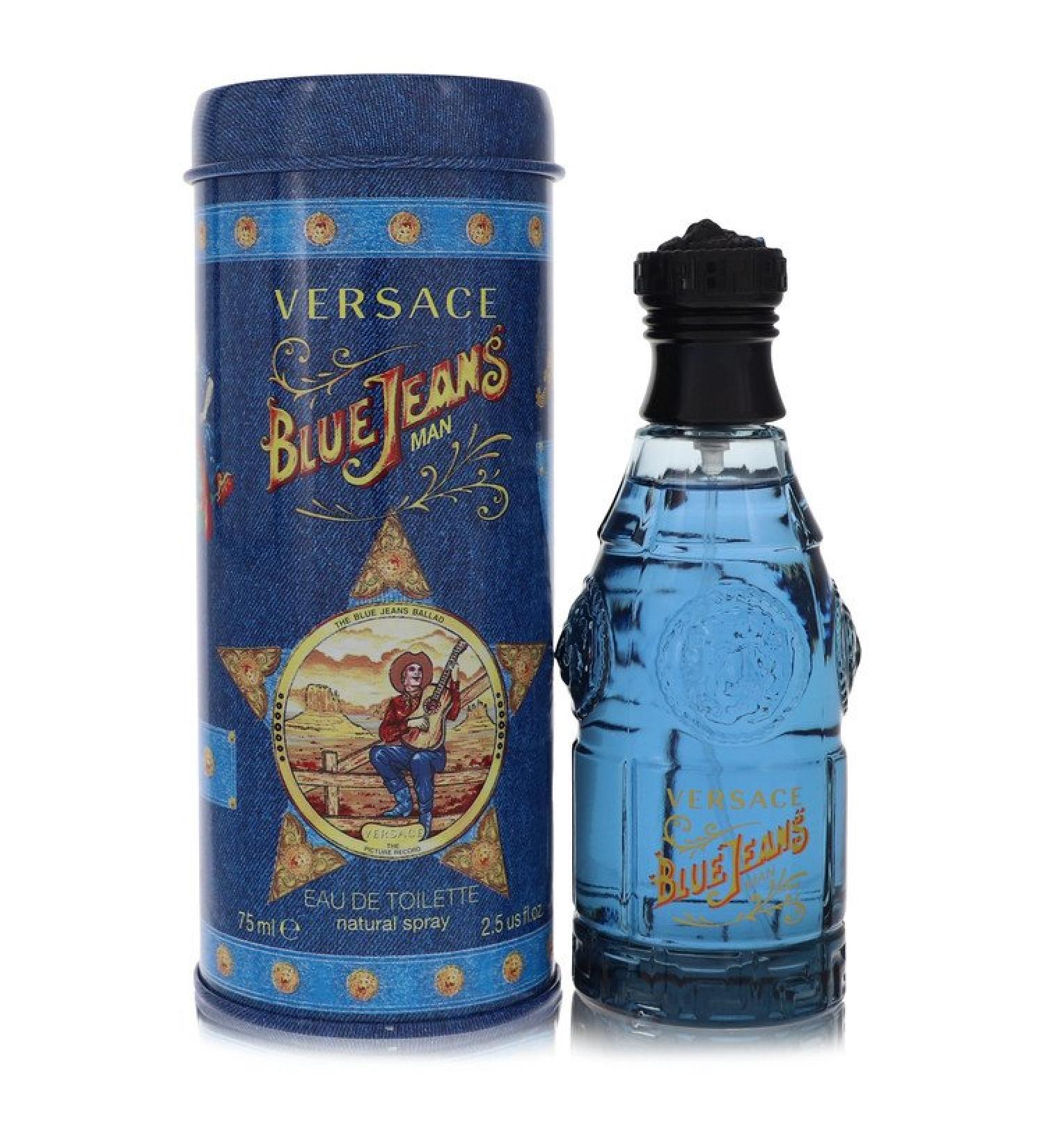 Blue Jeans by Versace Eau De Toilette Spray (New Packaging) 2.5 oz for Men