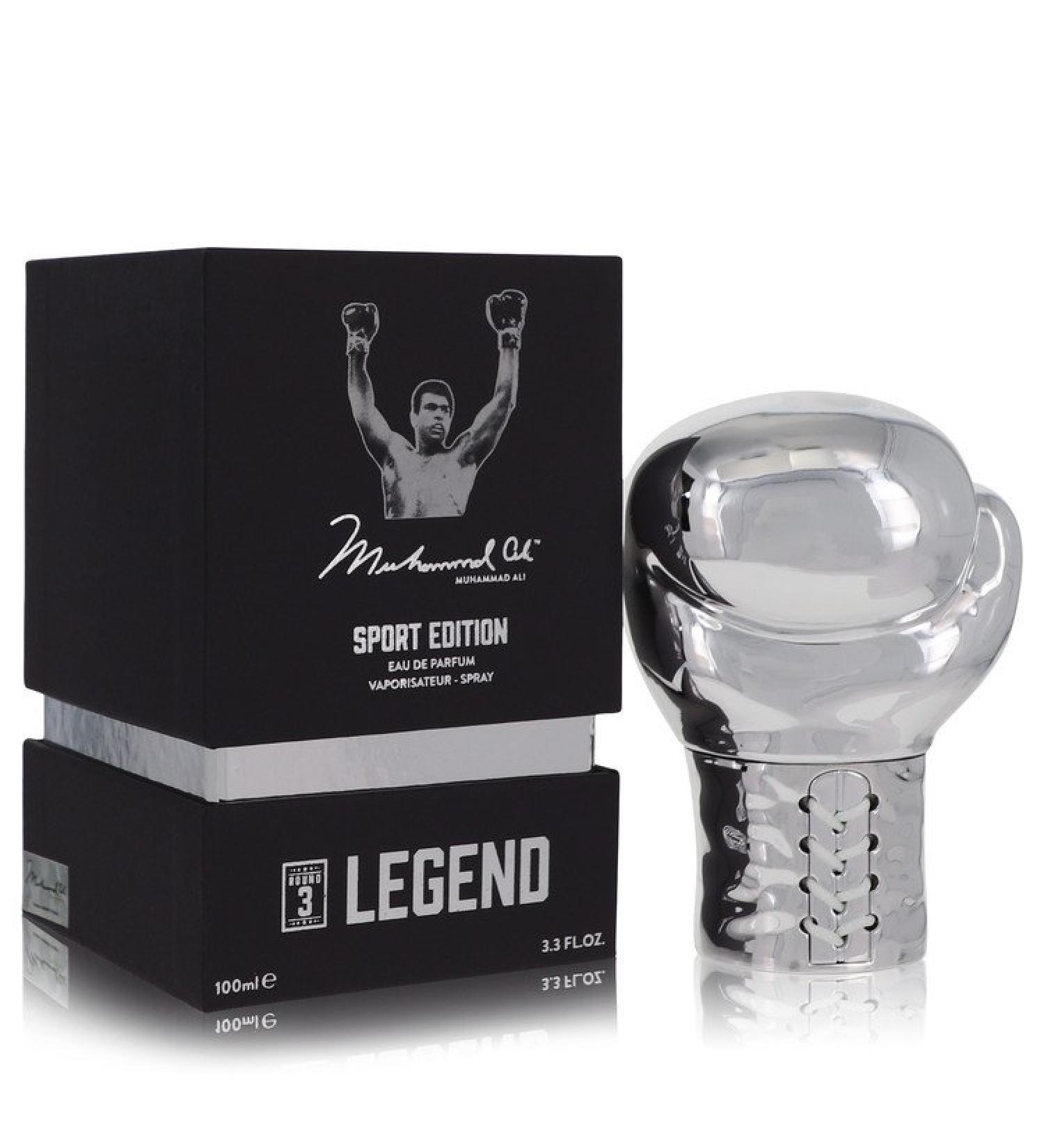 Muhammad Ali Legend Round 3 by Muhammad Ali Eau De Parfum Spray (Sport Edition) 3.3 oz for Men