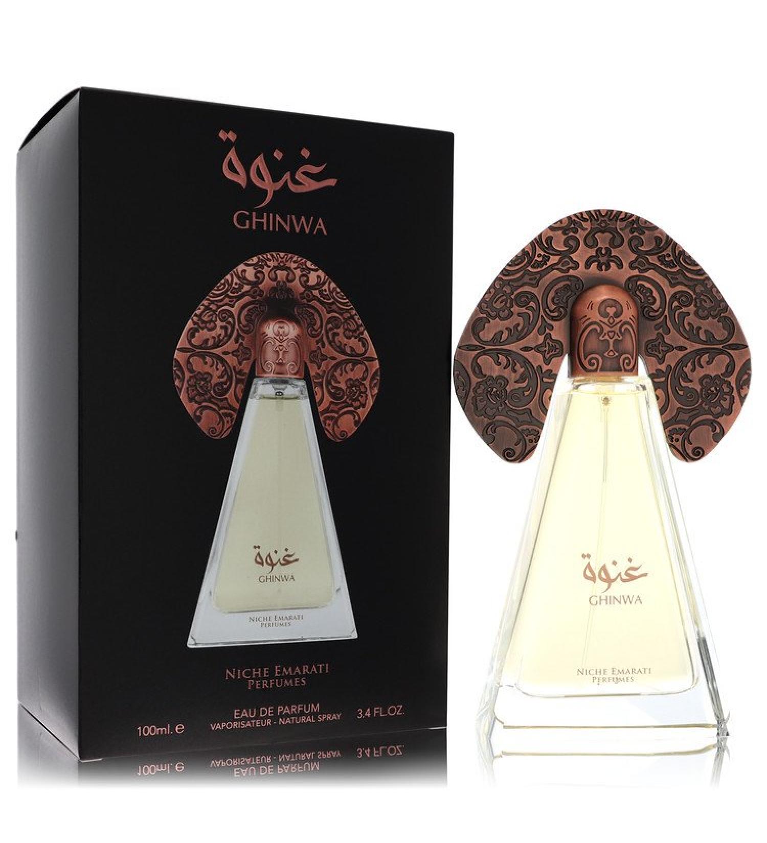 Niche Emarati Ghinwa by Lattafa Eau De Parfum Spray (Unisex) 3.4 oz for Women