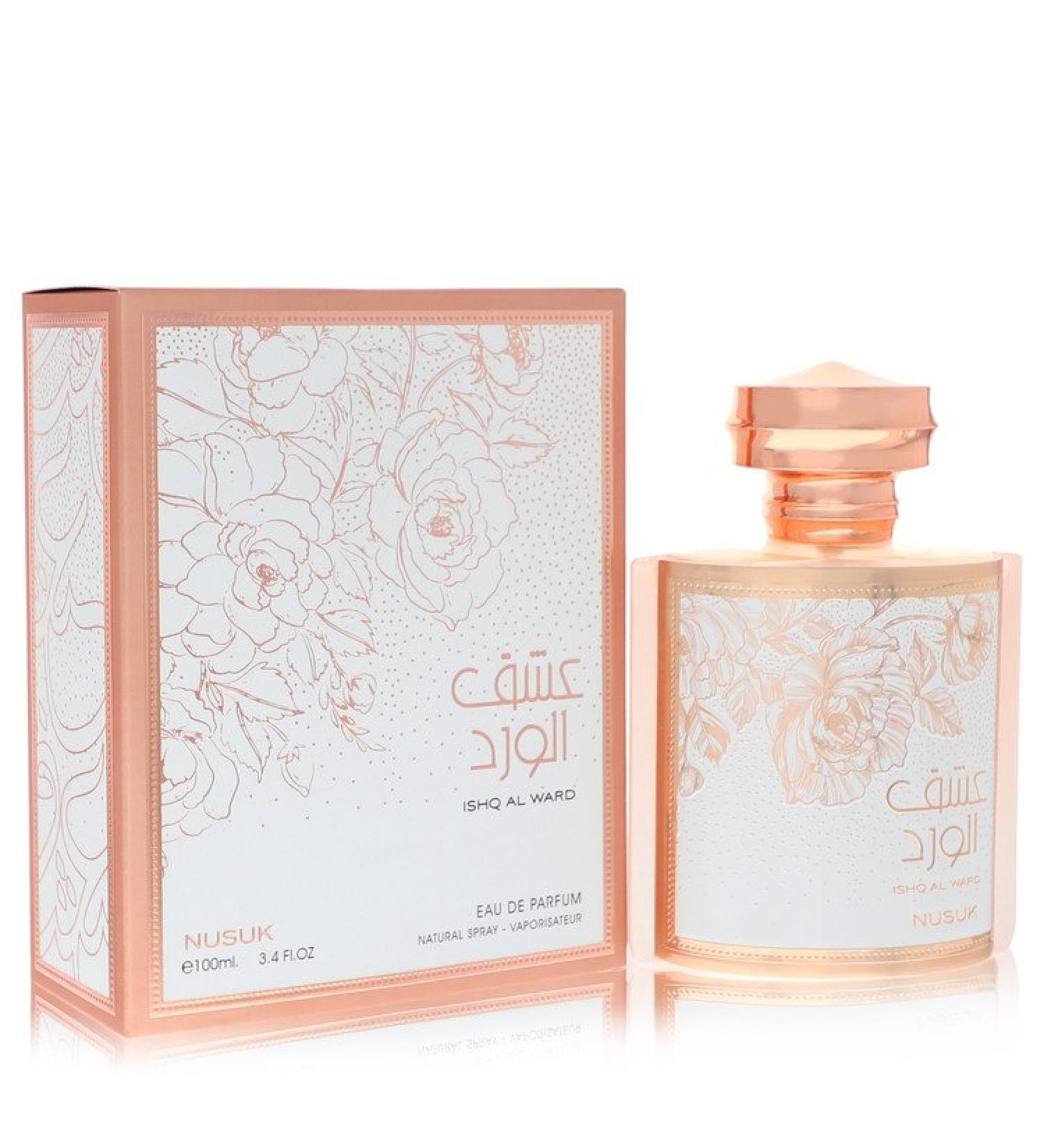 Nusuk Ishq Al ward by Nusuk Eau De Parfum Spray (Unisex) 3.4 oz for Men