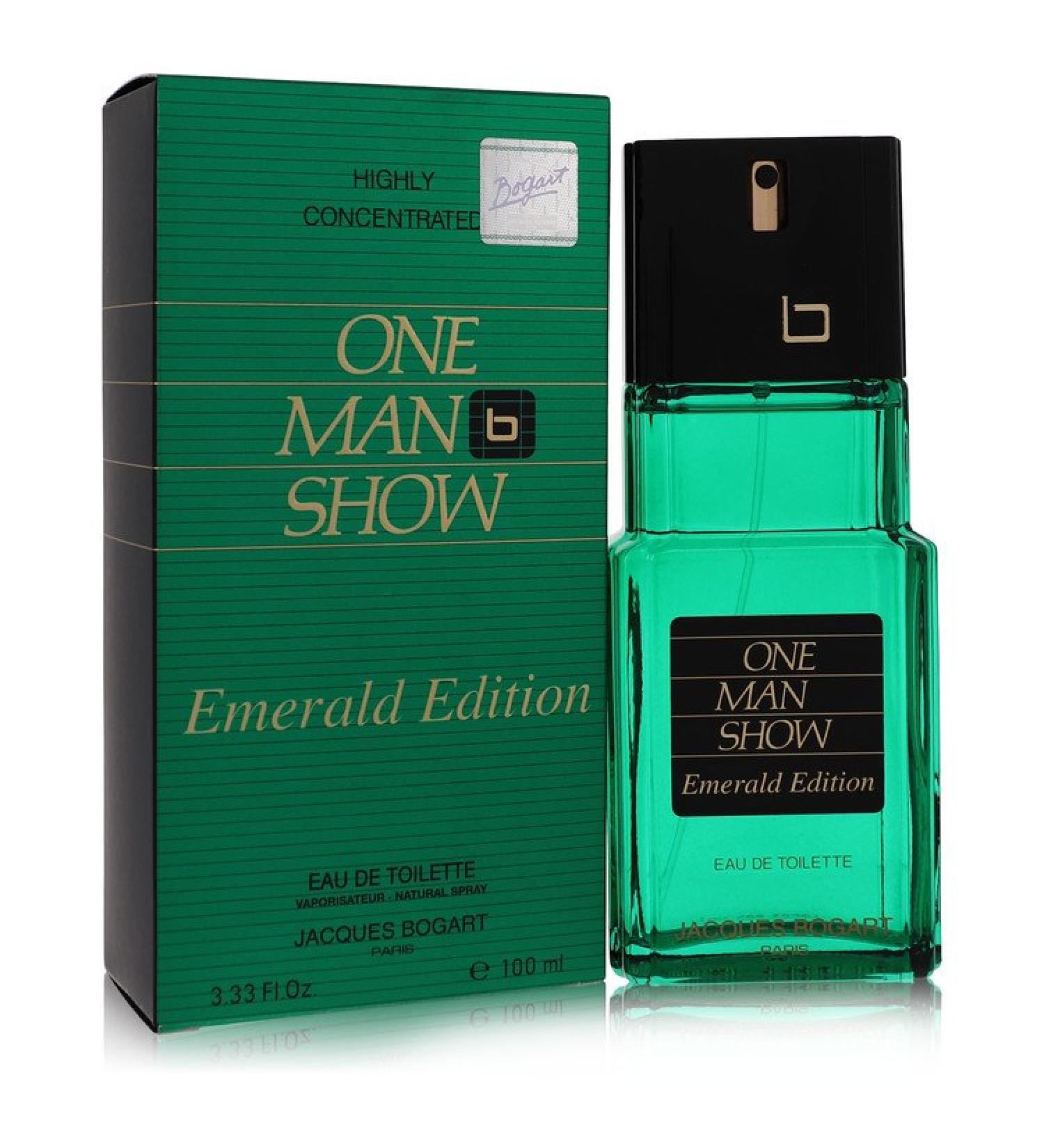 One Man Show Emerald by Jacques Bogart Eau De Toilette Spray 3.4 oz for Men