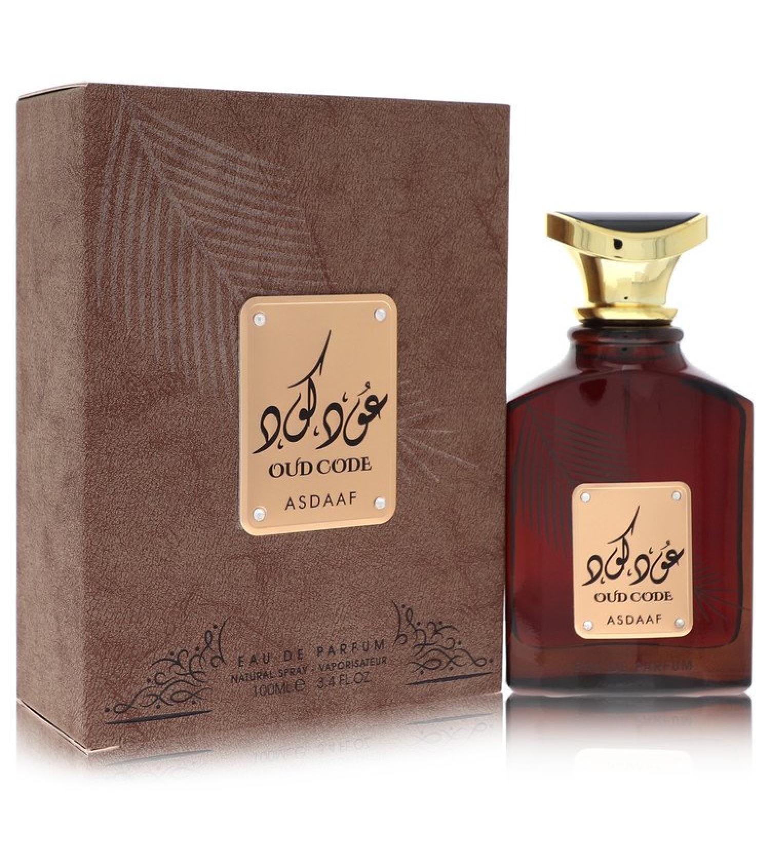 Lattafa Asdaaf Oud Code by Lattafa Eau De Parfum Spray (Unisex) 3.4 oz for Men