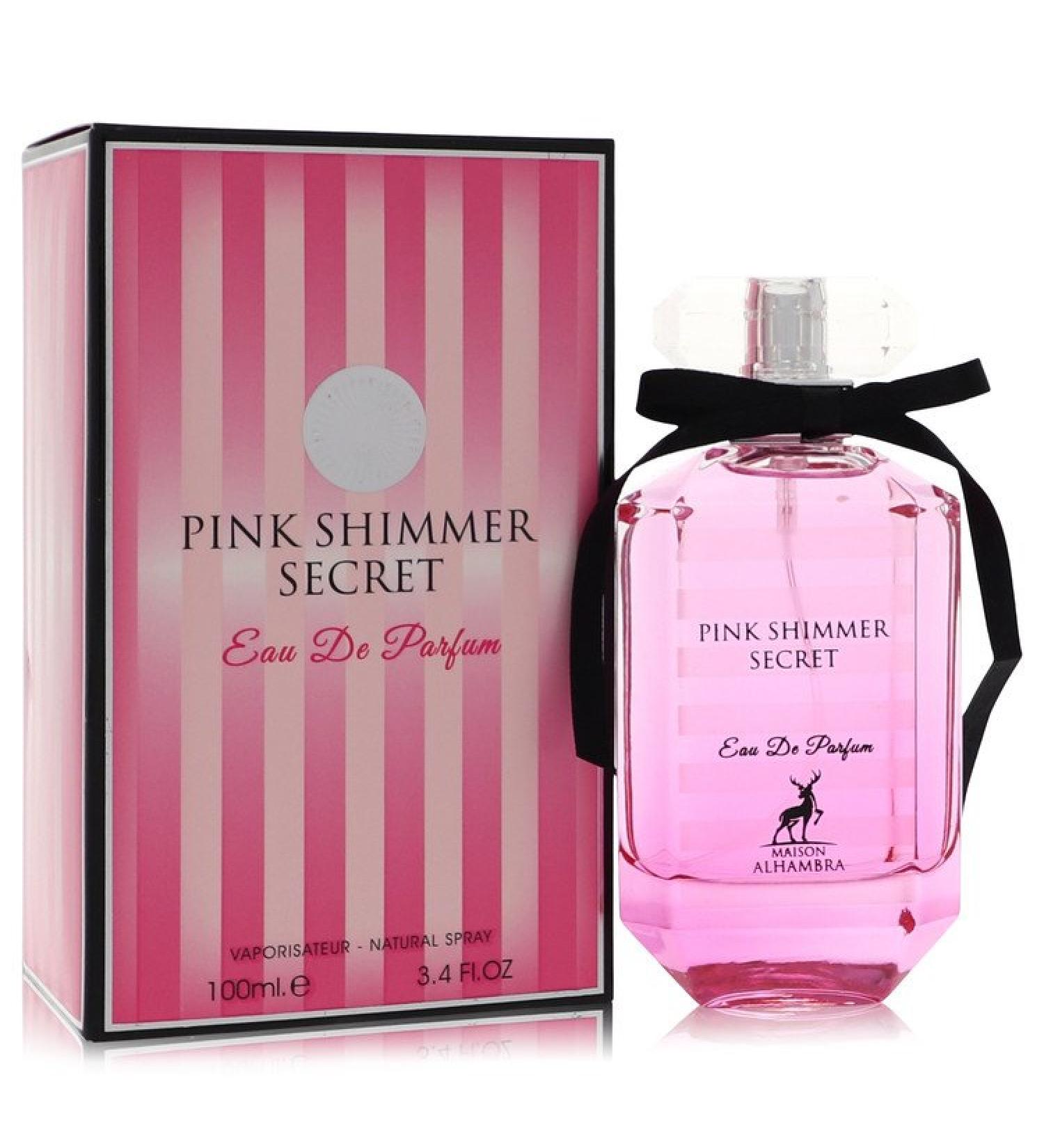 Pink Shimmer Secret by Maison Alhambra Eau De Parfum Spray 3.4 oz for Women