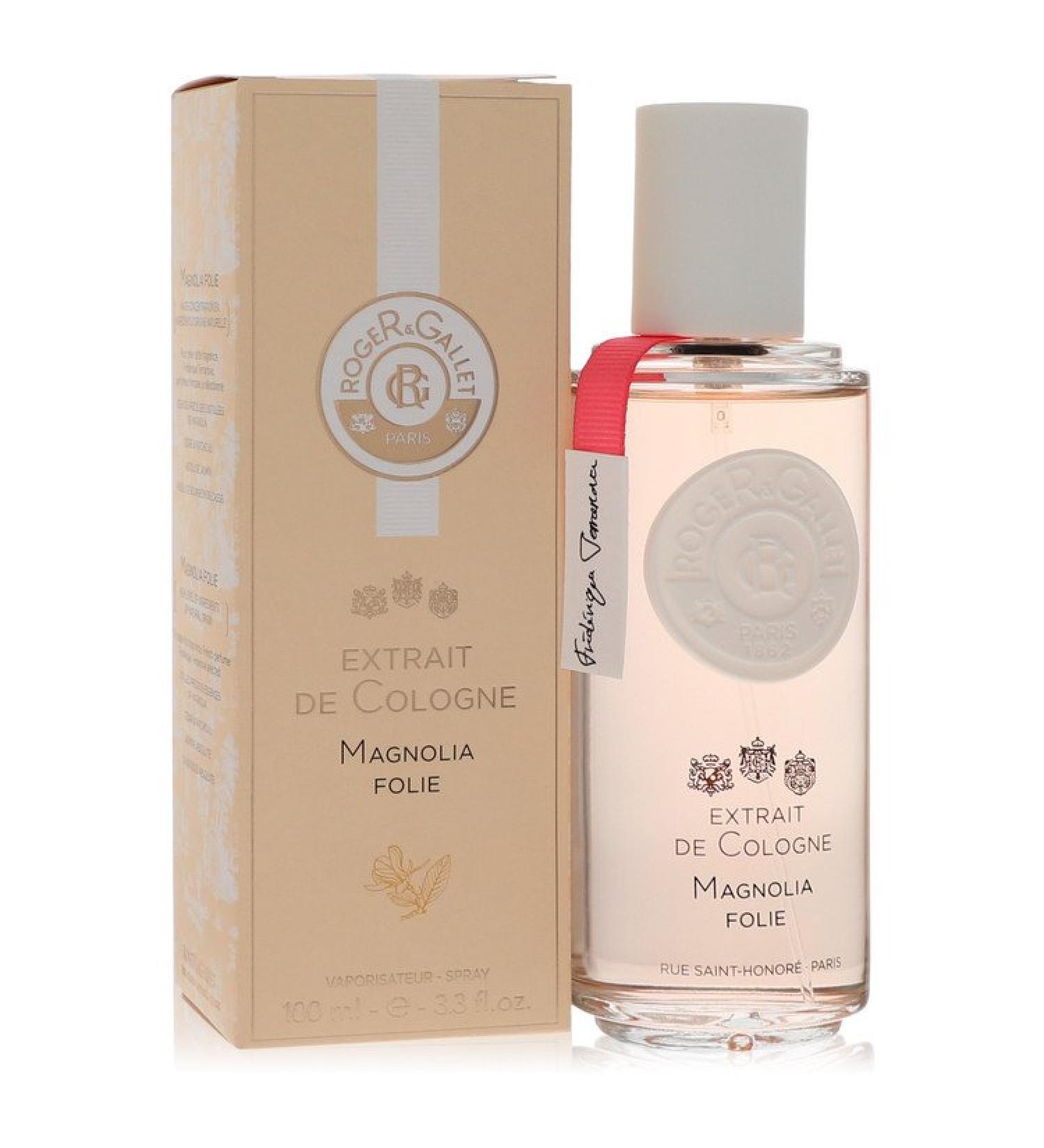 Roger & Gallet Magnolia Folie by Roger & Gallet Extrait De Cologne Spray (Unisex) 3.3 oz for Women