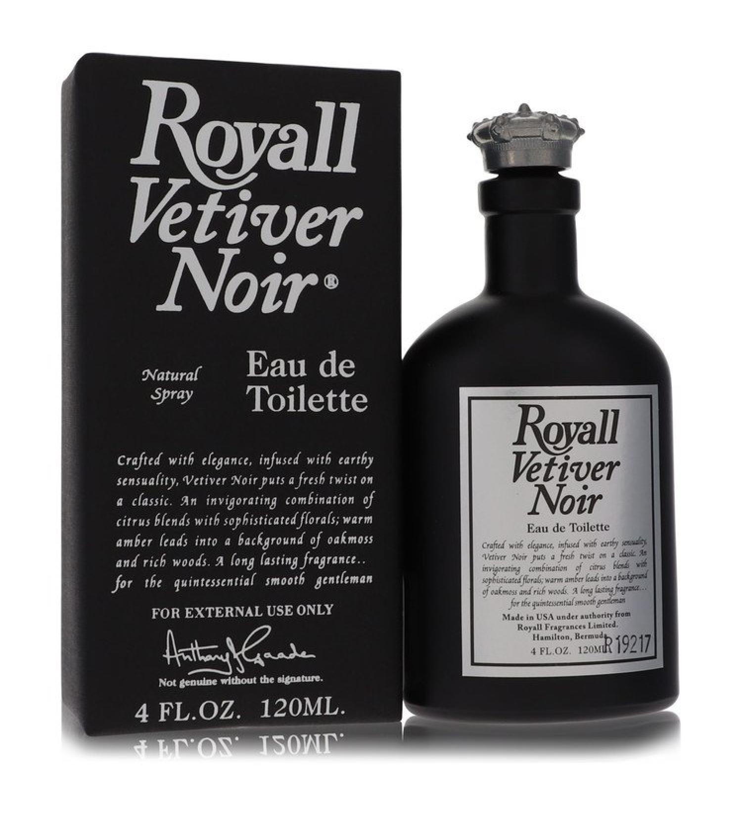 Royall Vetiver Noir by Royall Fragrances Eau de Toilette Spray 4 oz for Men
