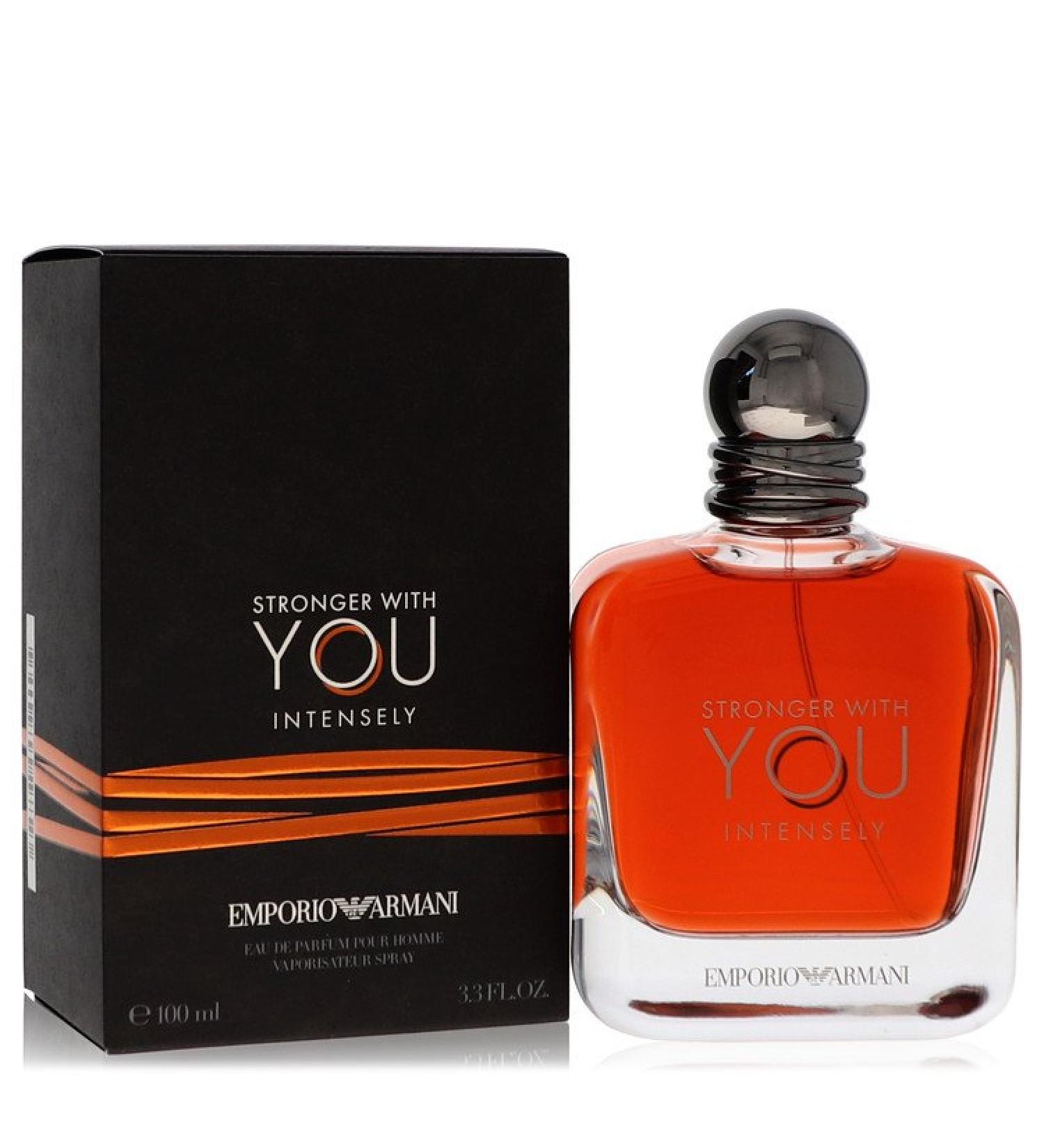 Stronger With You Intensely by Giorgio Armani Eau De Parfum Spray 3.4 oz for Men