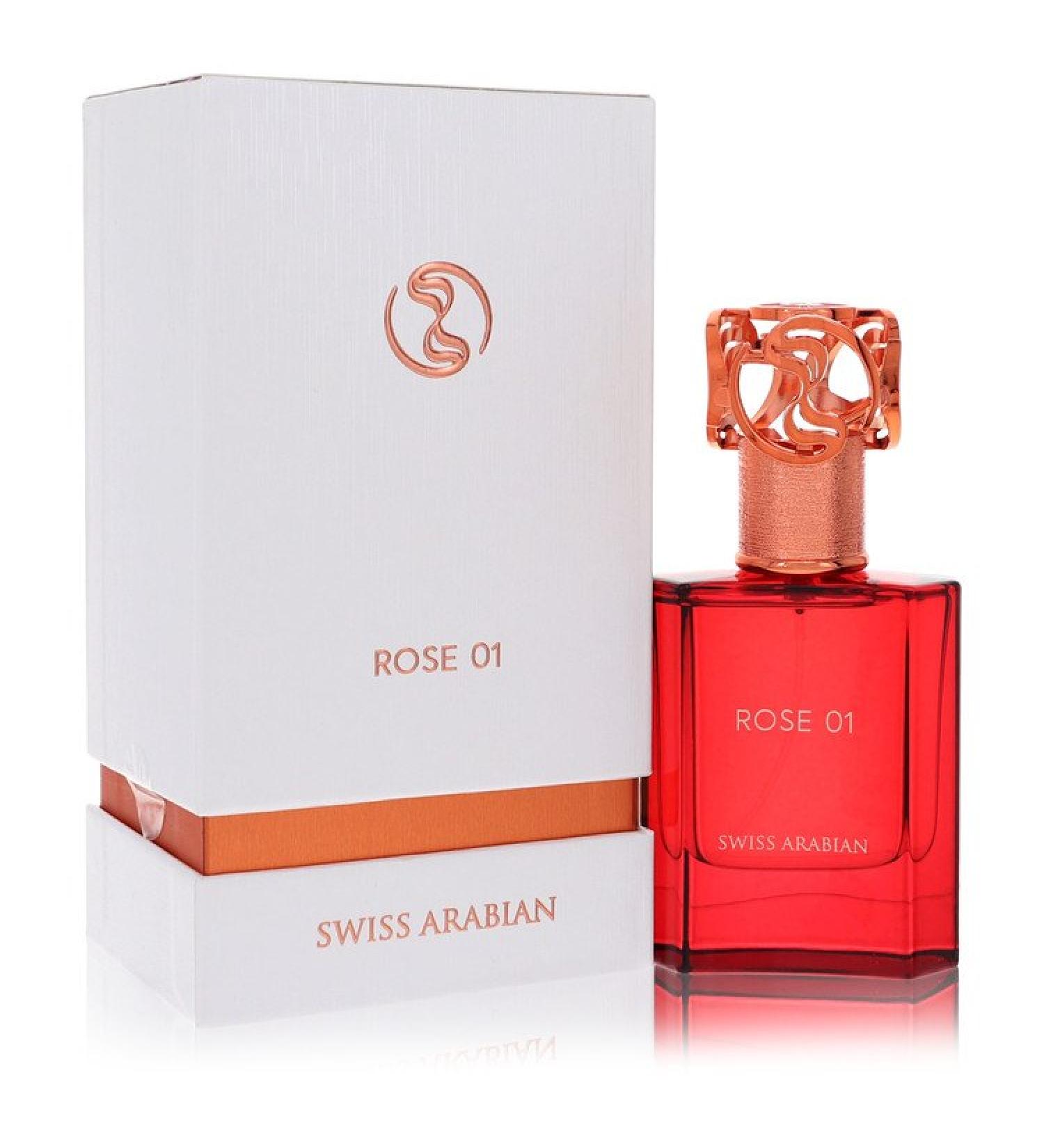 Swiss Arabian Rose 01 by Swiss Arabian Eau De Parfum Spray (Unisex) 1.7 oz for Men