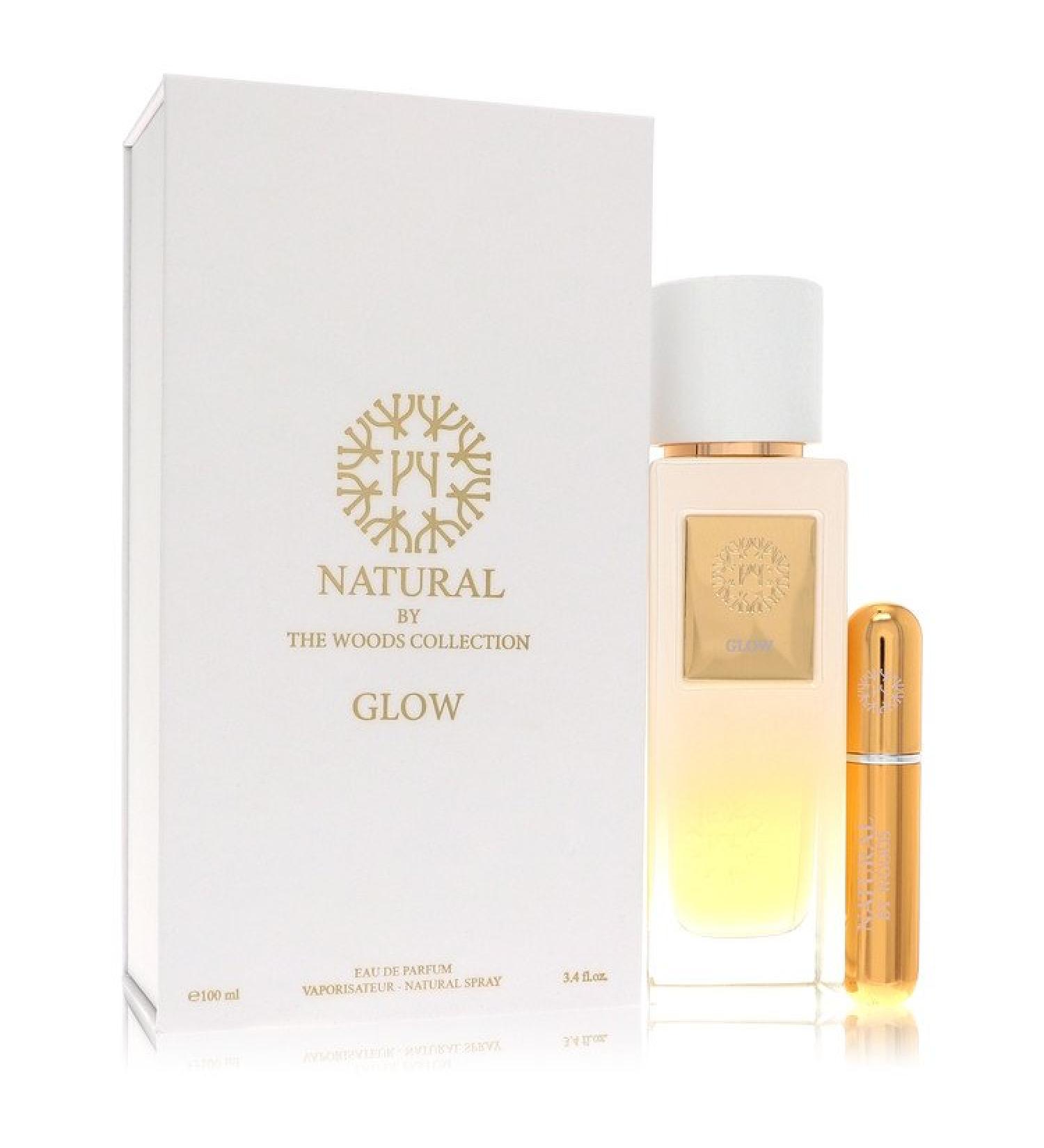The Woods Collection Natural Glow by The Woods Collection Eau De Parfum Spray (Unisex) With Mini Refillable Spray 3.4 oz for Women
