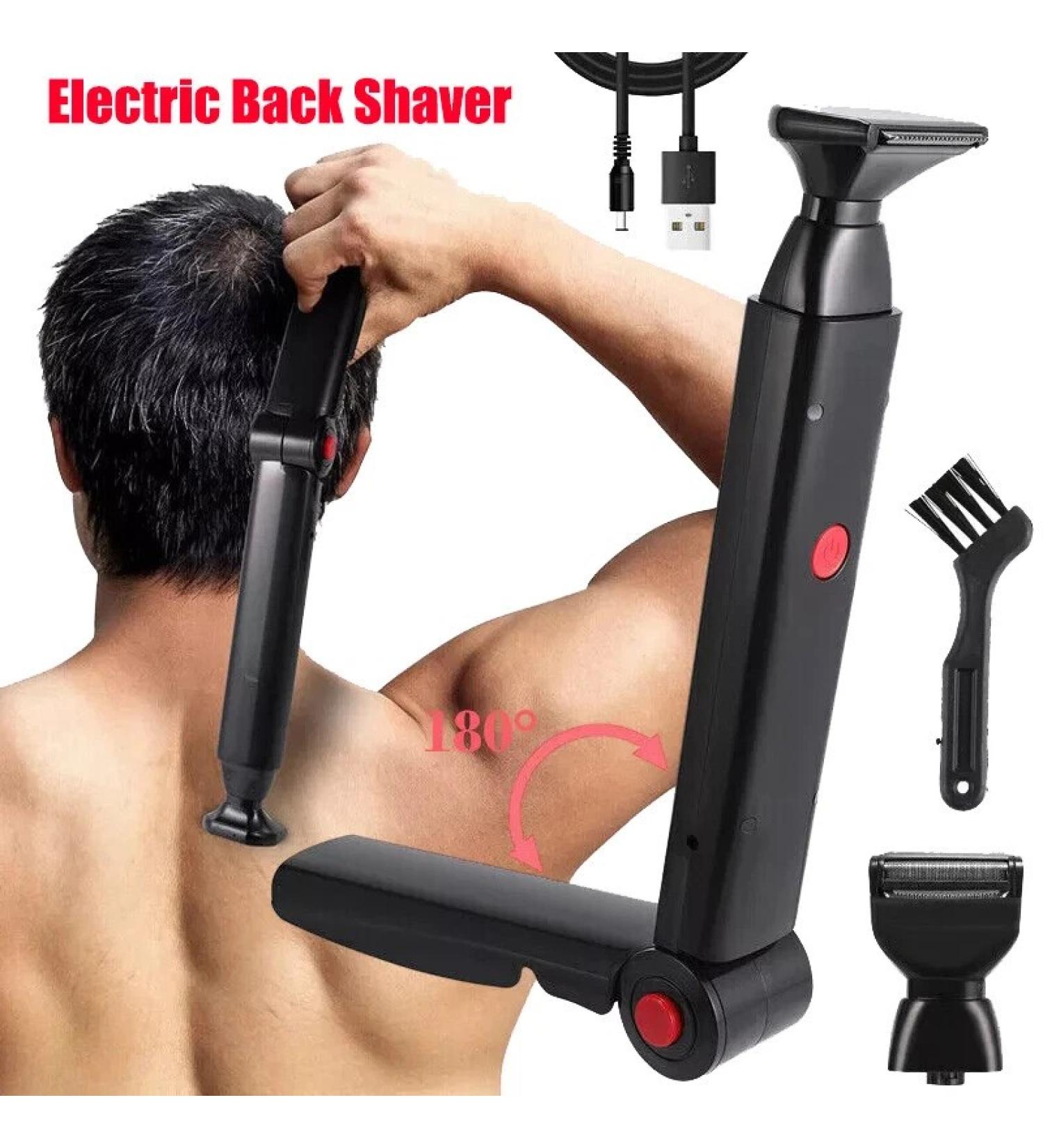 Electric Back Shaver For Men Long Handle Body Hair Removal Razor - USB Recharge - Buy Online on GoSupps.com