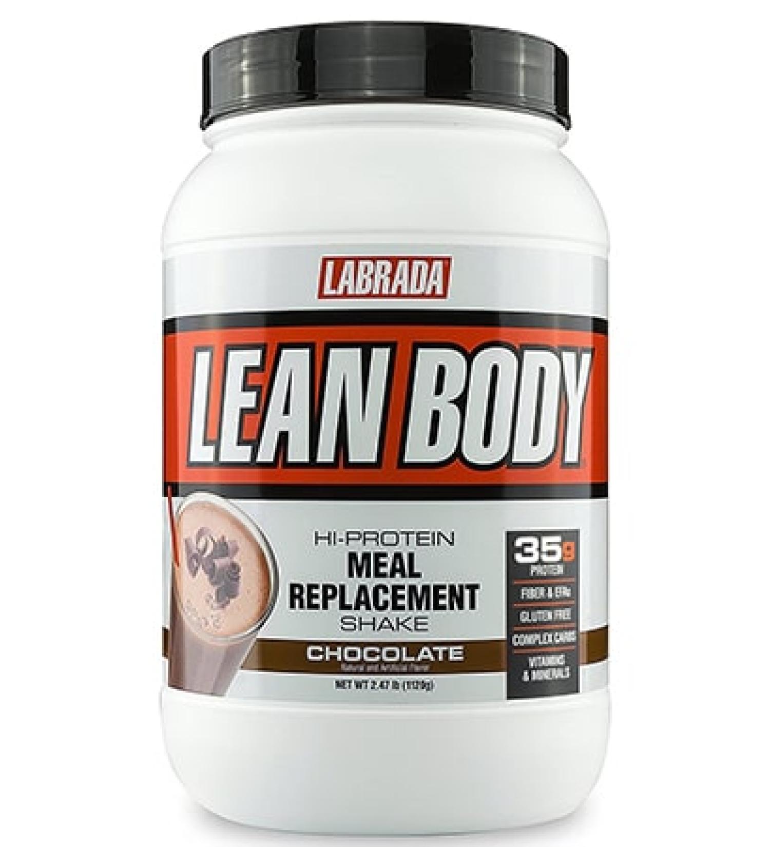 Lean Body All-in-One Chocolate Meal Replacement Shake. 35g Protein Whey Blend 7g Healthy Fats & Fibre 22 Vitamins and Minerals No Artificial Colours Gluten Free LABRADA Chocolate 39.52 Ounce (Pack of 1) - Buy Online on GoSupps.com