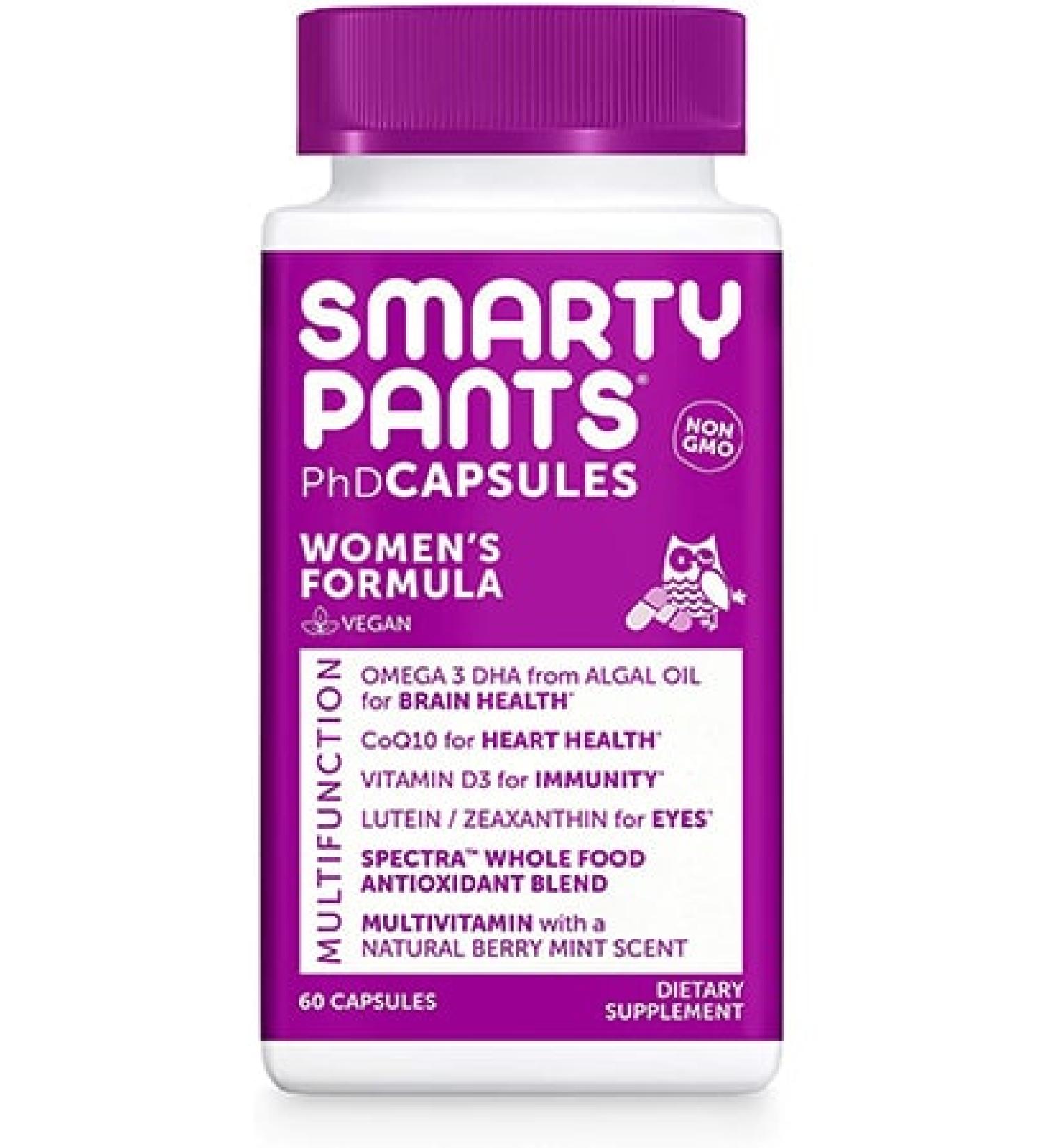 SmartyPants Daily PHD Multivitamin for Women - 60 Capsules | Essential Nutrients for Women's Health - Buy Online on GoSupps.com