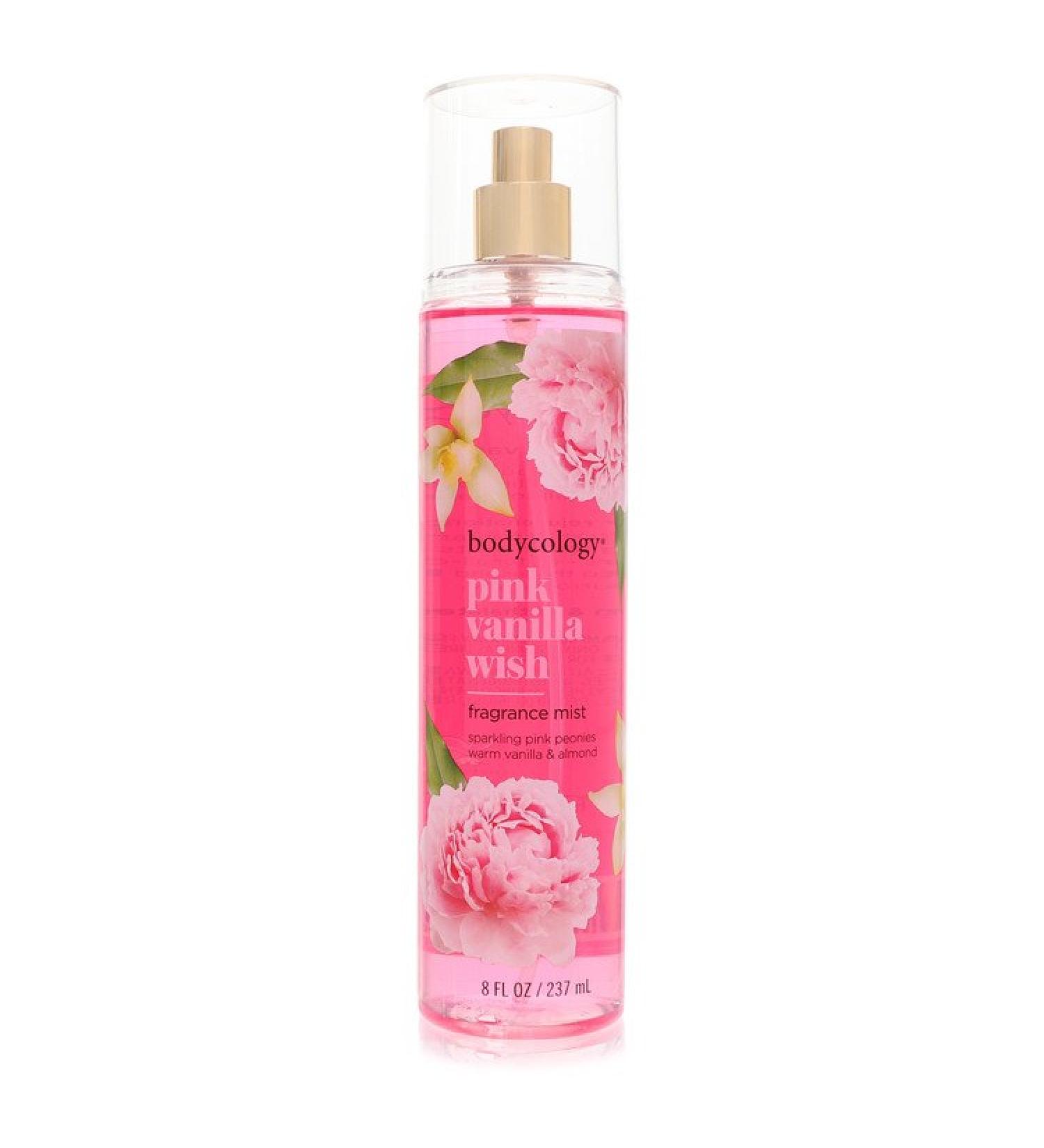 Bodycology Pink Vanilla Wish by Bodycology Fragrance Mist Spray 8 oz for Women