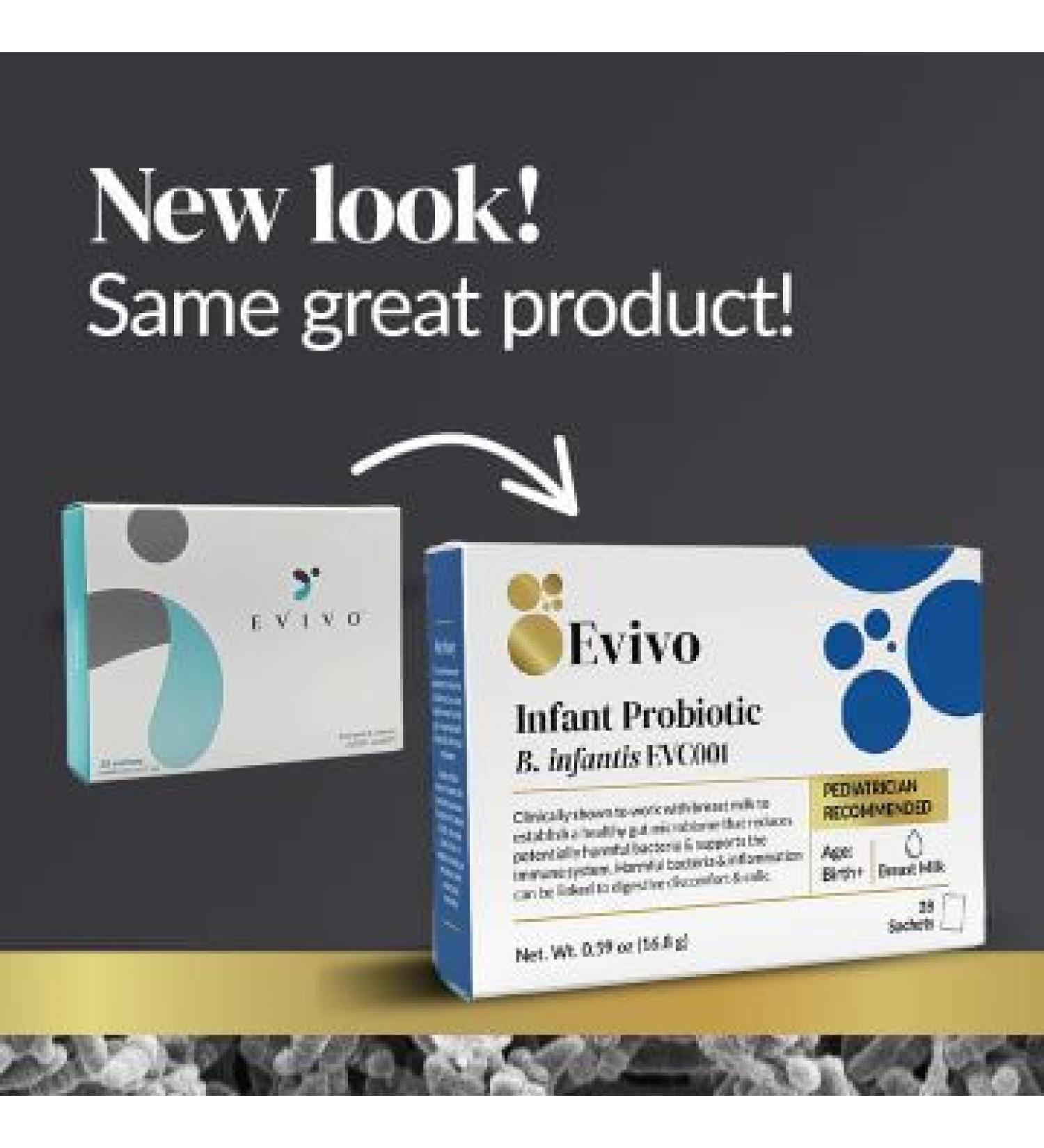 Evivo Probiotic for Baby Starter Kit - 28 Packets (0-6 Months) | Probiotic B. infantis EVC001 for Colic, Gas & Diaper Rash | Refrigerated Freshness - Buy Online on GoSupps.com