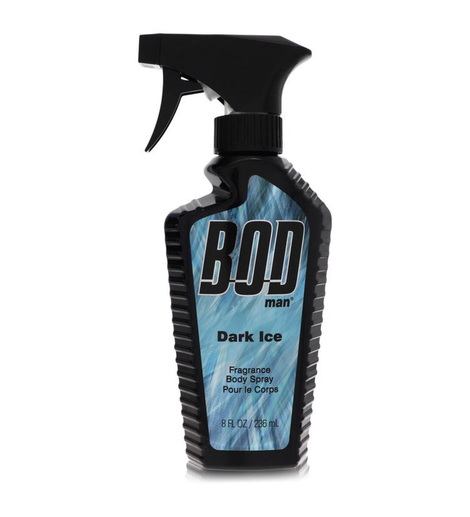 Bod Man Dark Ice by Parfums De Coeur Body Spray 8 oz for Men