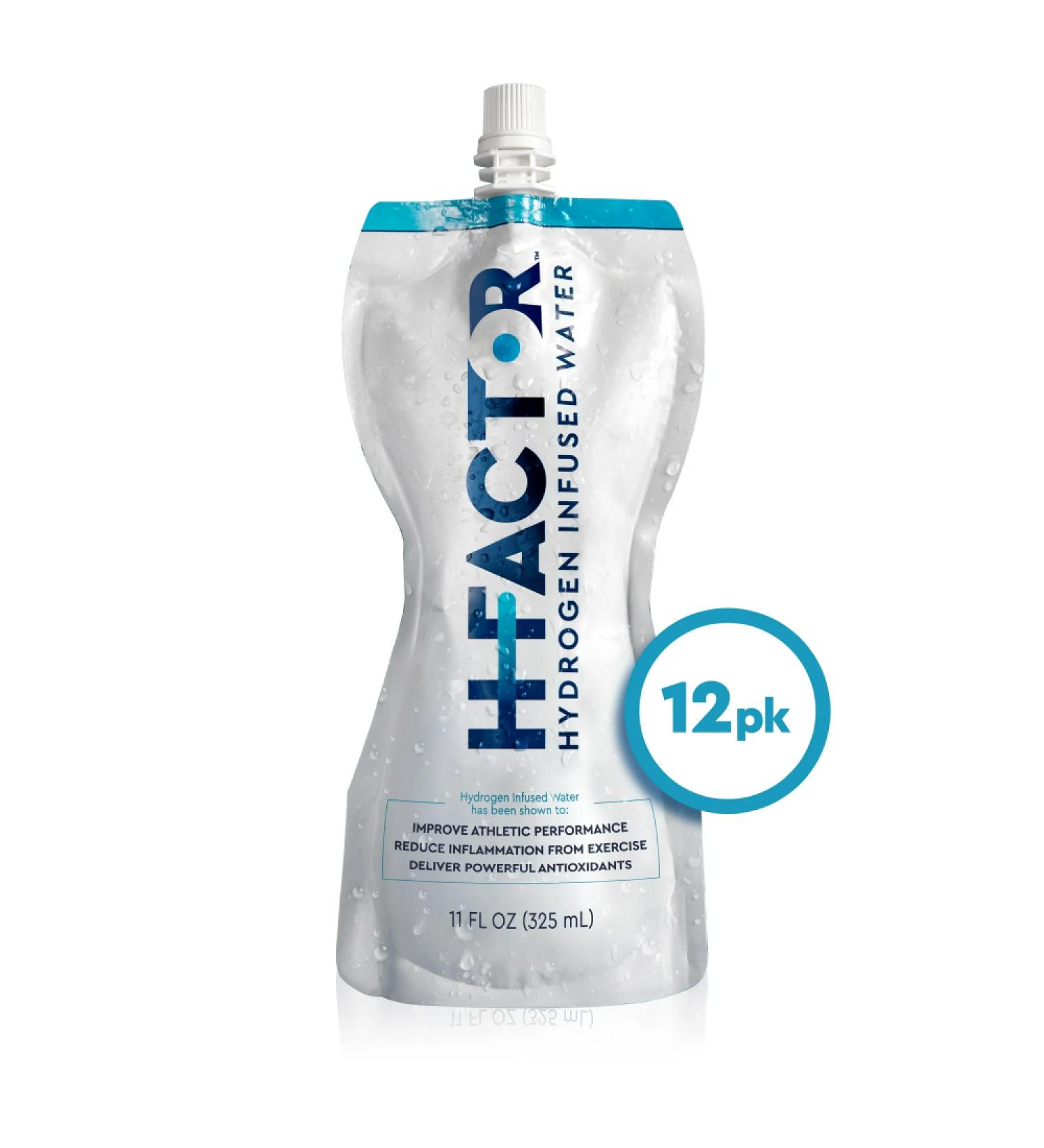 H Factor Hydrogen Water - Pure Infused Drinking Water for Workout Recovery | Supports Athletic Performance & Delivers Antioxidants | 11 Fl Oz (Pack of 12) - Buy Online on GoSupps.com