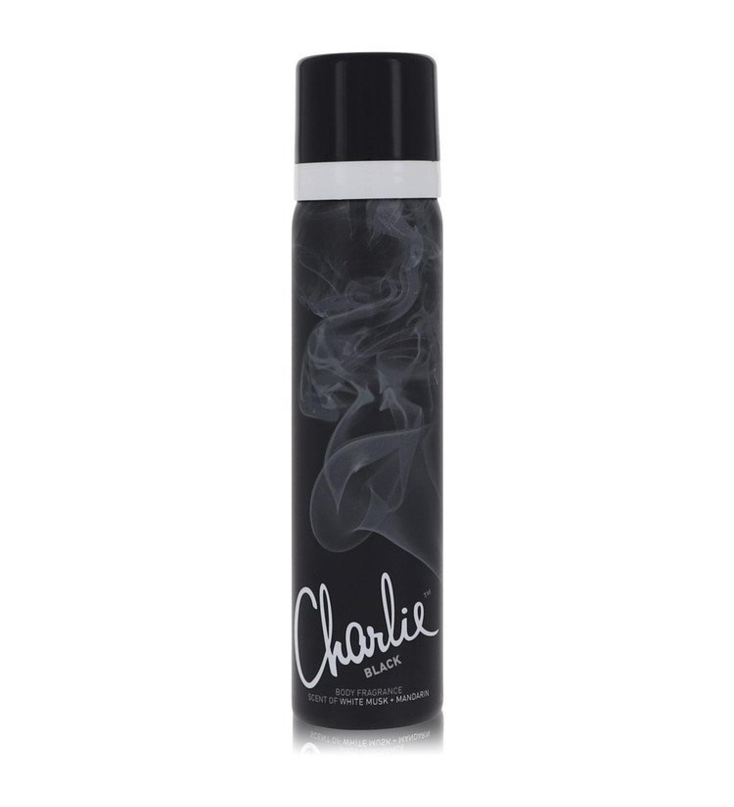 Charlie Black by Revlon Body Fragrance Spray 2.5 oz for Women