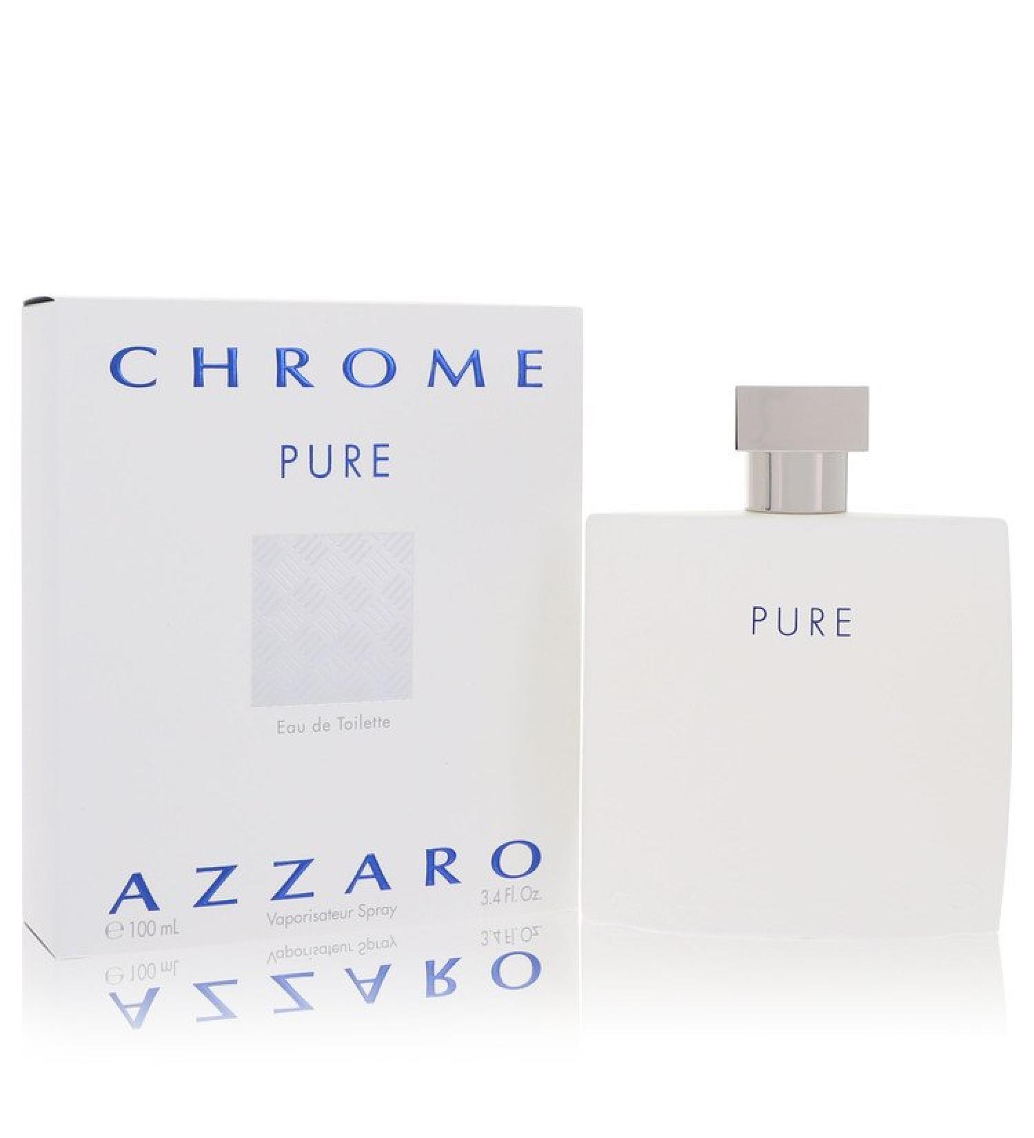 Chrome Pure by Azzaro Eau De Toilette Spray 3.4 oz for Men