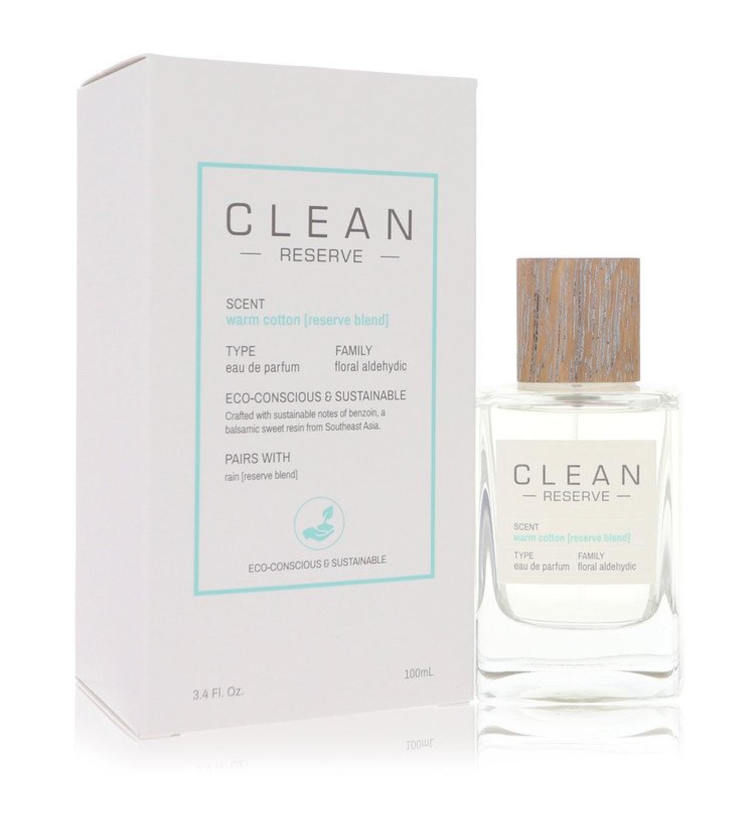 Clean Reserve Warm Cotton by Clean Eau De Parfum Spray 3.4 oz for Women