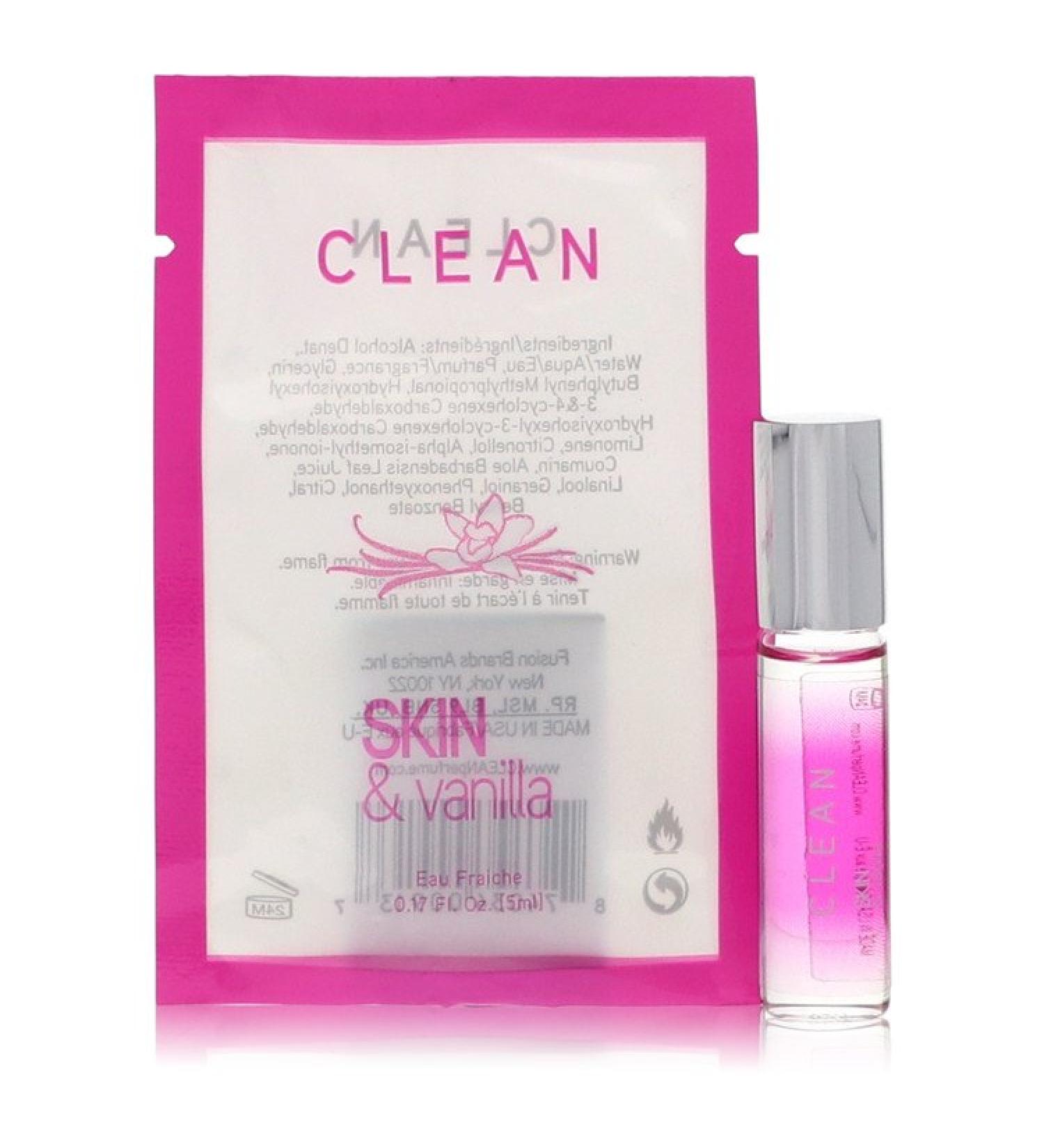 Clean Skin and Vanilla by Clean Mini Eau Frachie .17 oz for Women