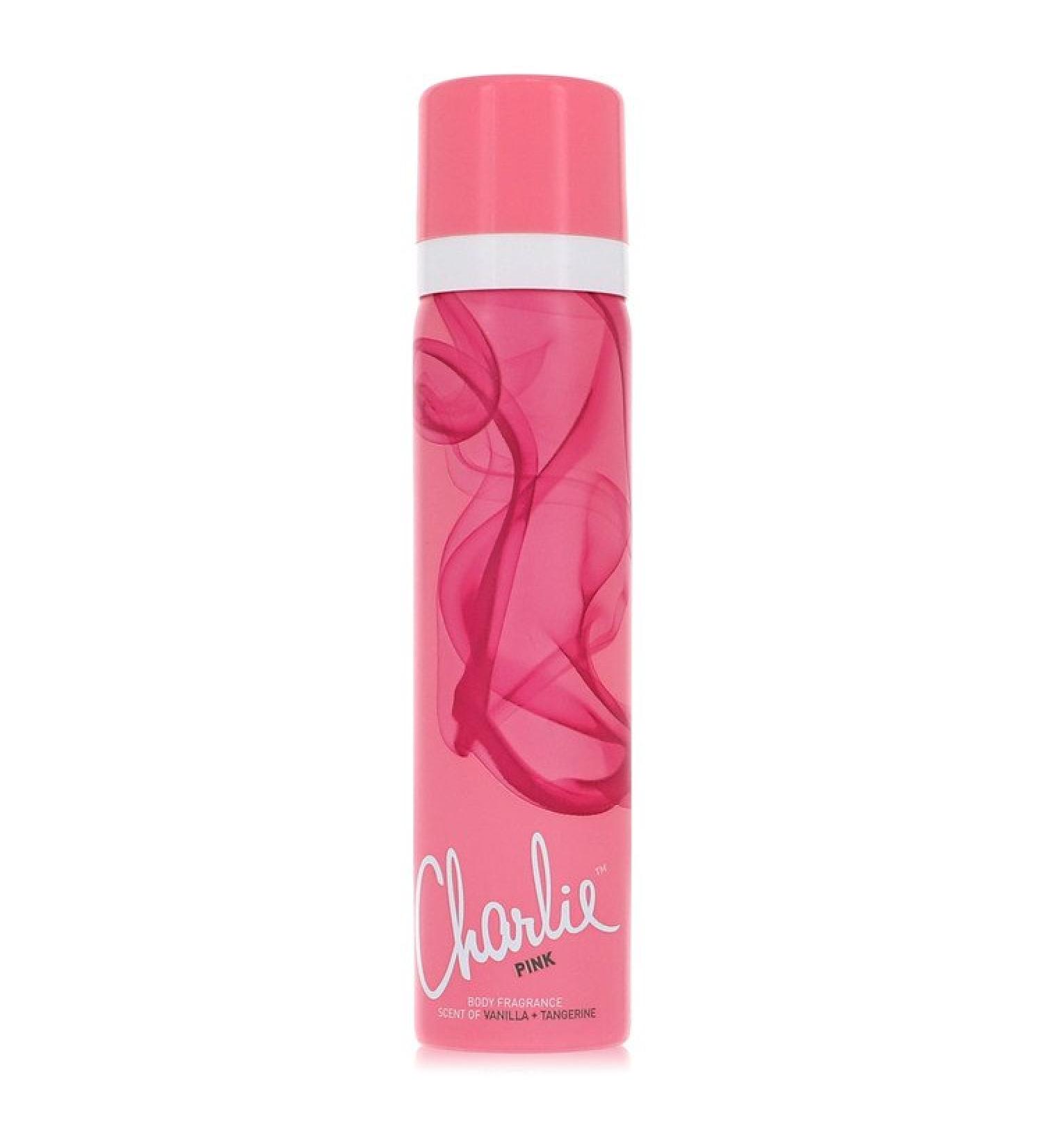 Charlie Pink by Revlon Body Spray 2.5 oz for Women