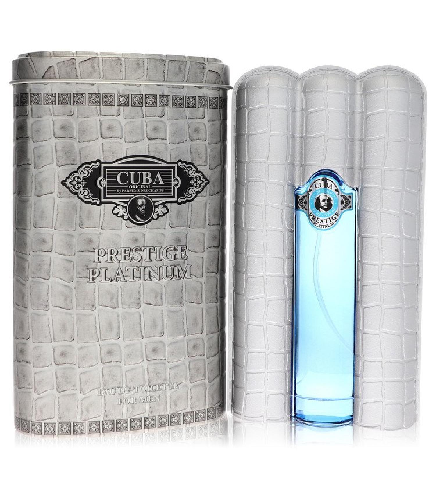 Cuba Prestige Platinum by Fragluxe Eau De Toilette Spray 3 oz for Men