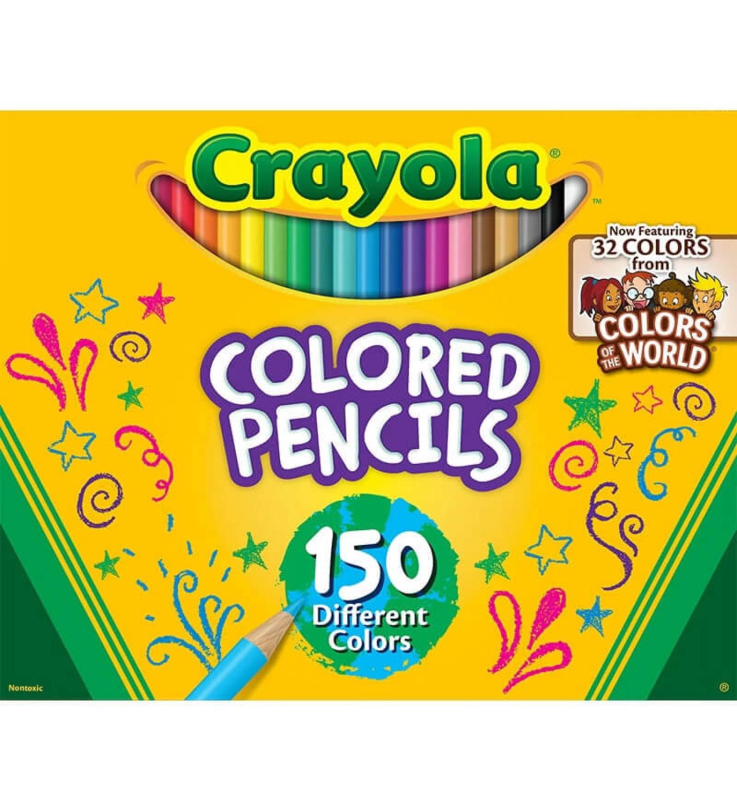 Crayola Colored Pencil Set - 150 Different Colors - Buy Online on GoSupps.com