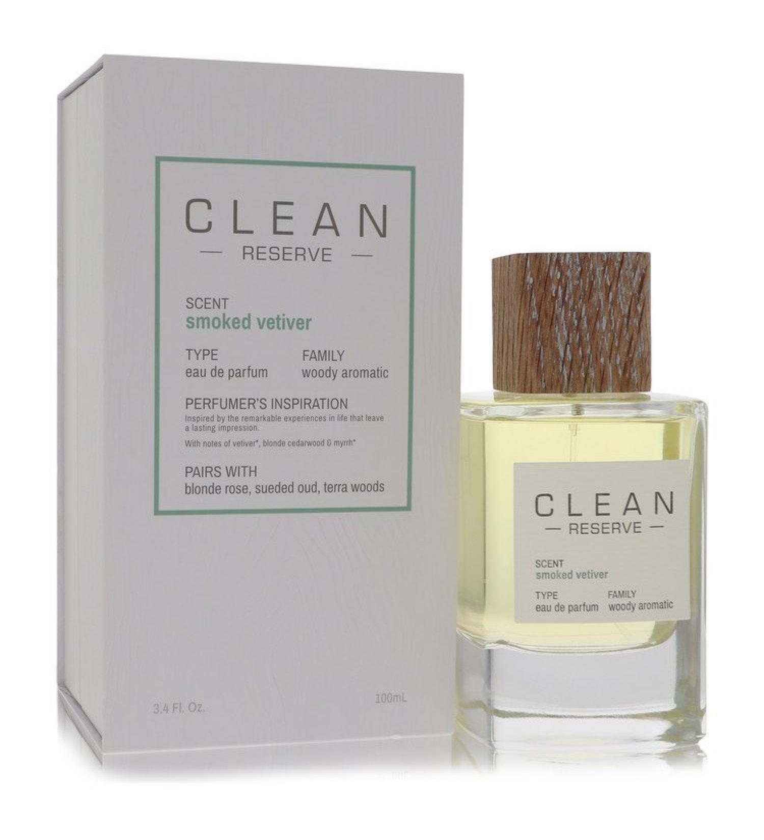Clean Smoked Vetiver by Clean Eau De Parfum Spray 3.4 oz for Women