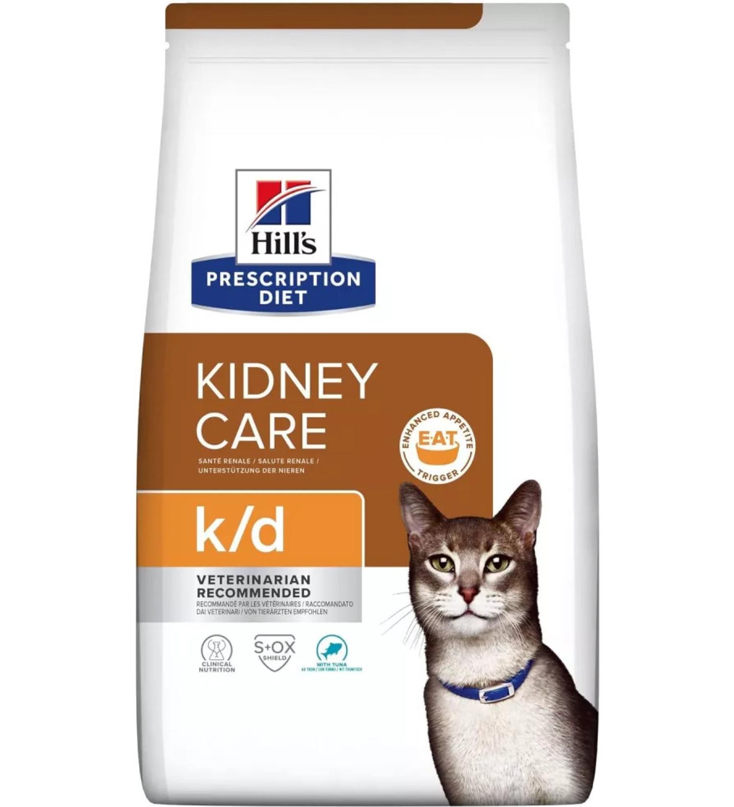 Hill's Hills Prescription Diet Kidney Care k/d Tuna Dry Cat Food 1.5 kg