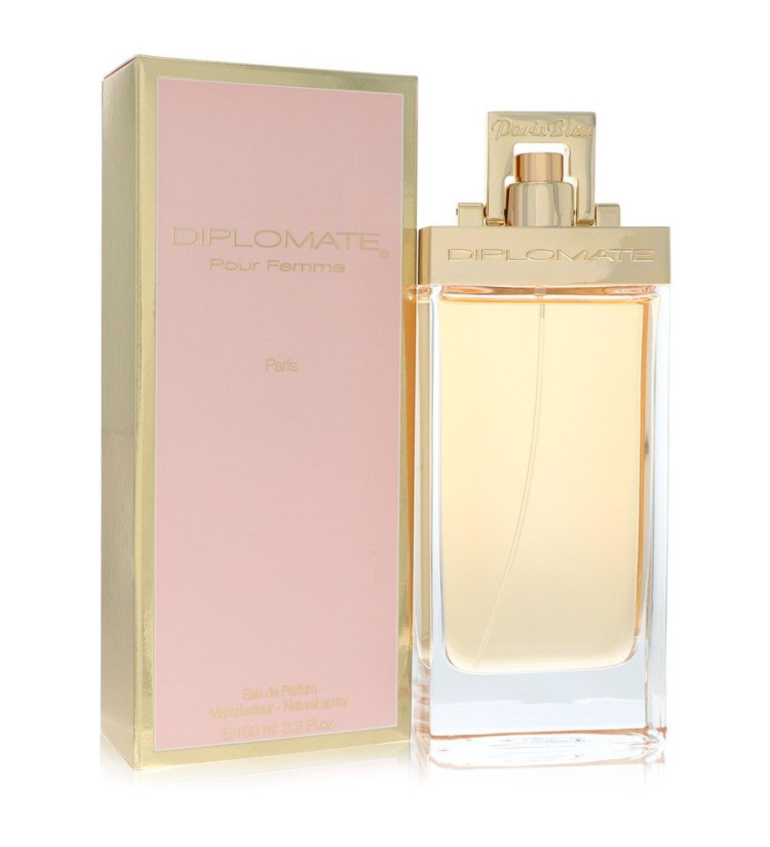 Diplomate Pour Femme by Paris Bleu Eau De Parfum Spray 3.3 oz for Women