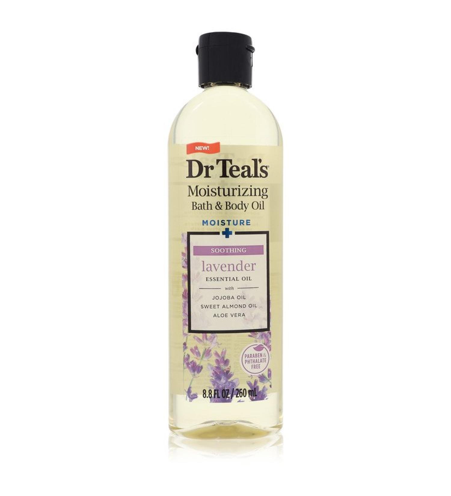 Dr Teal's Bath Oil Sooth & Sleep with Lavender by Dr Teal's Pure Epsom Salt Body Oil Sooth & Sleep with Lavender 8.8 oz for Women