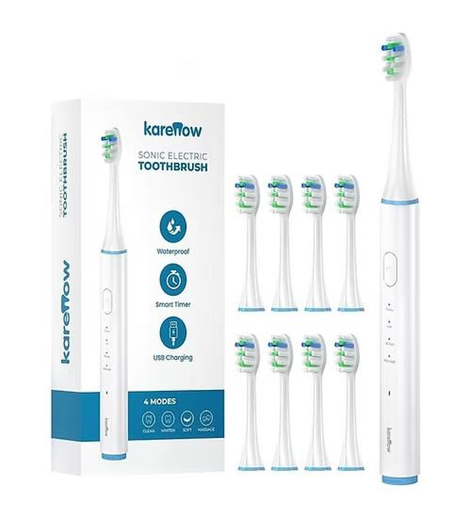 KareNow Electric Toothbrush for Adults Rechargeable 4 Modes Electric Toothbrush - Buy Online on GoSupps.com