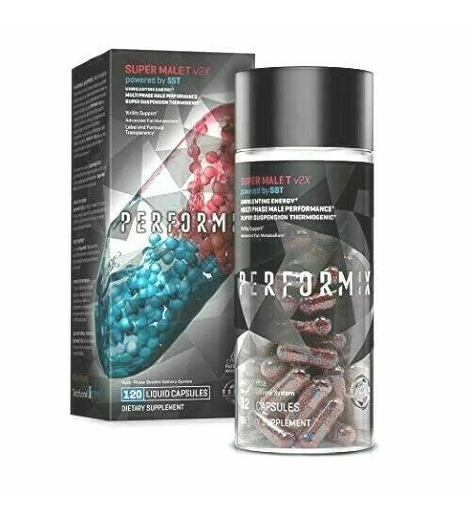 PERFORMIX SST Super Male t v2x |  Extreme Energy Fat Burner, 120 Liquid Capsules - Buy Online on GoSupps.com