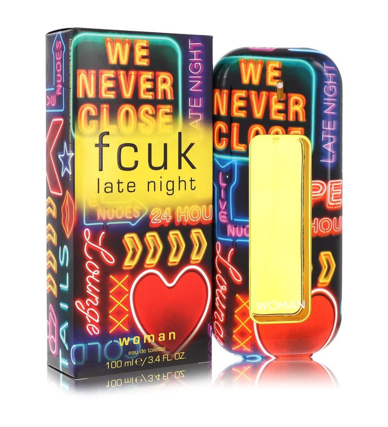 FCUK Late Night by French Connection Eau De Toilette Spray 3.4 oz for Women