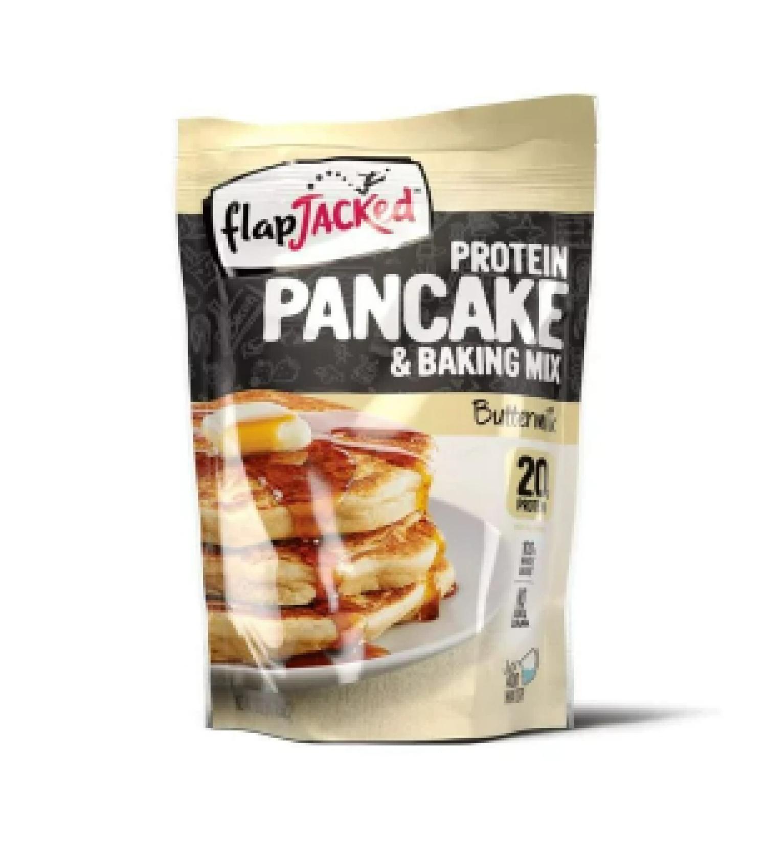 FlapJacked Buttermilk Protein Pancake & Baking Mix 12 oz - High Protein, Healthy Breakfast - Buy Online on GoSupps.com