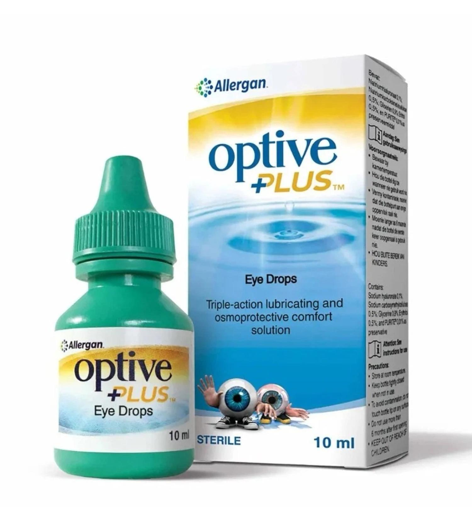 Buy Optive Plus Eye Drops 10ml - Moisturizing Relief for Dry Eyes | Fast International Shipping - Buy Online on GoSupps.com