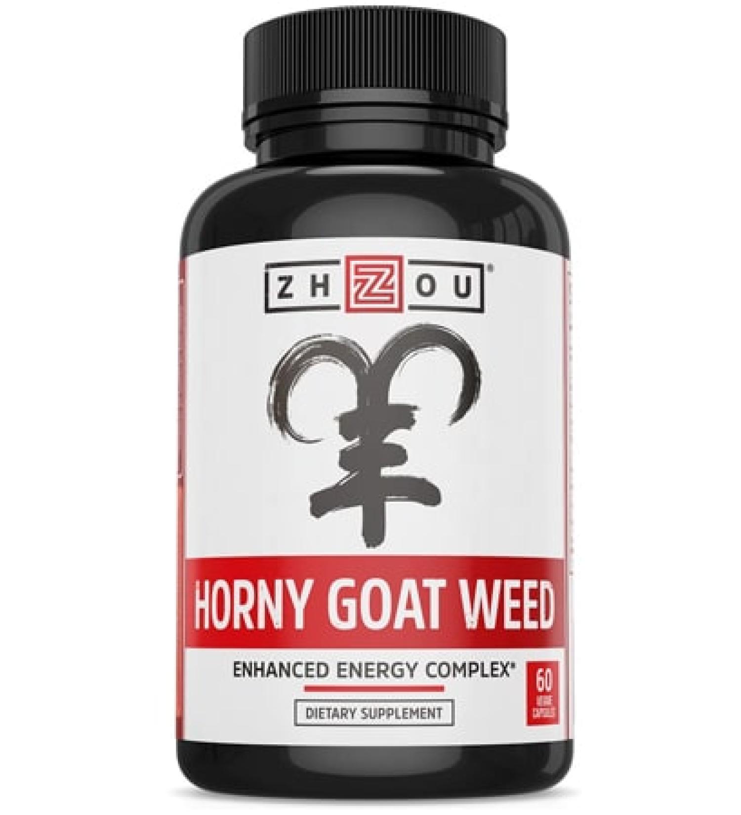 Zhou Nutrition Premium Horny Goat Weed - 60 Capsules | Boost Vitality & Performance - Buy Online on GoSupps.com