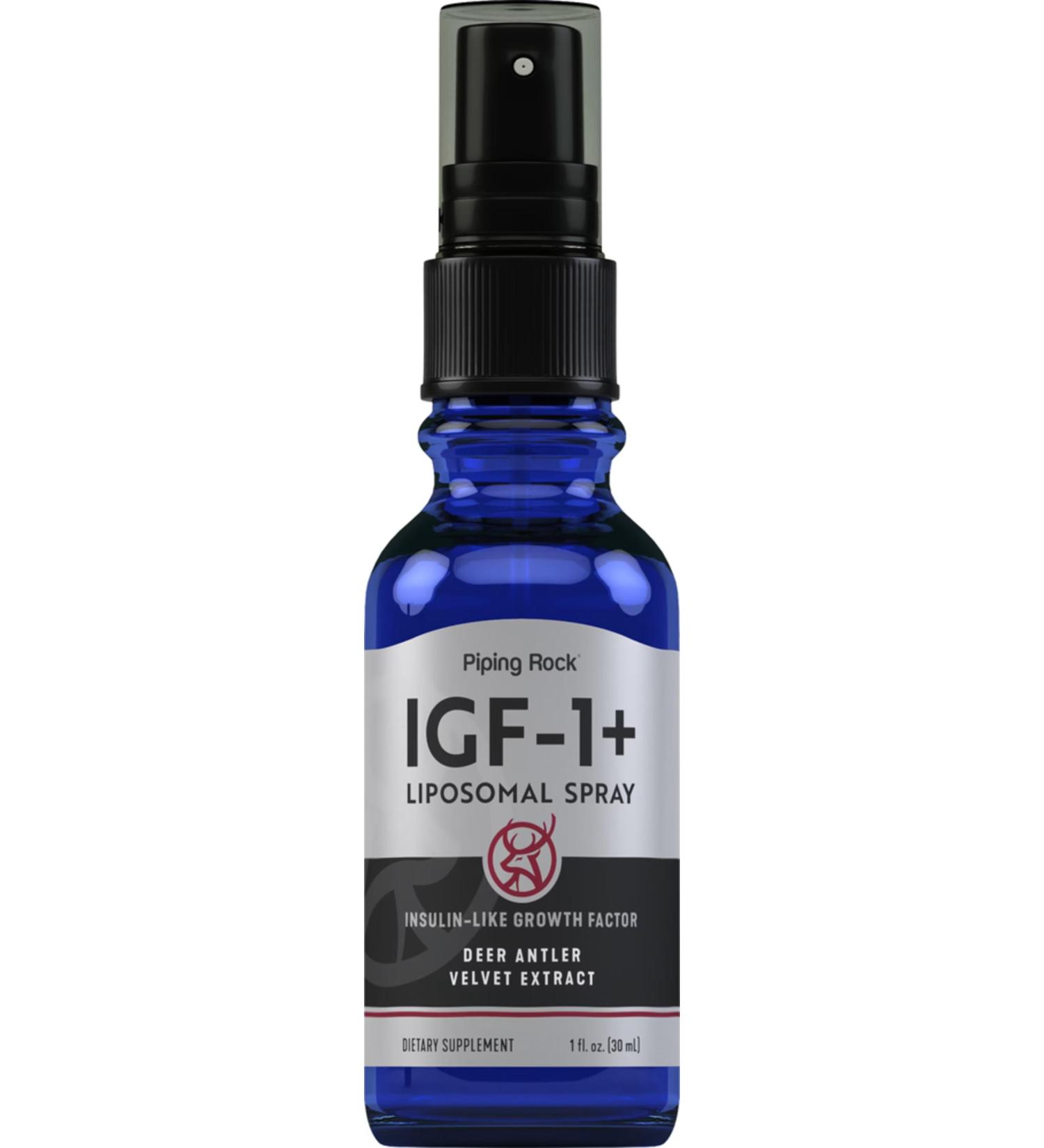 Piping Rock IGF Deer Antler Velvet Spray Extra Strength - 1 Fl Oz