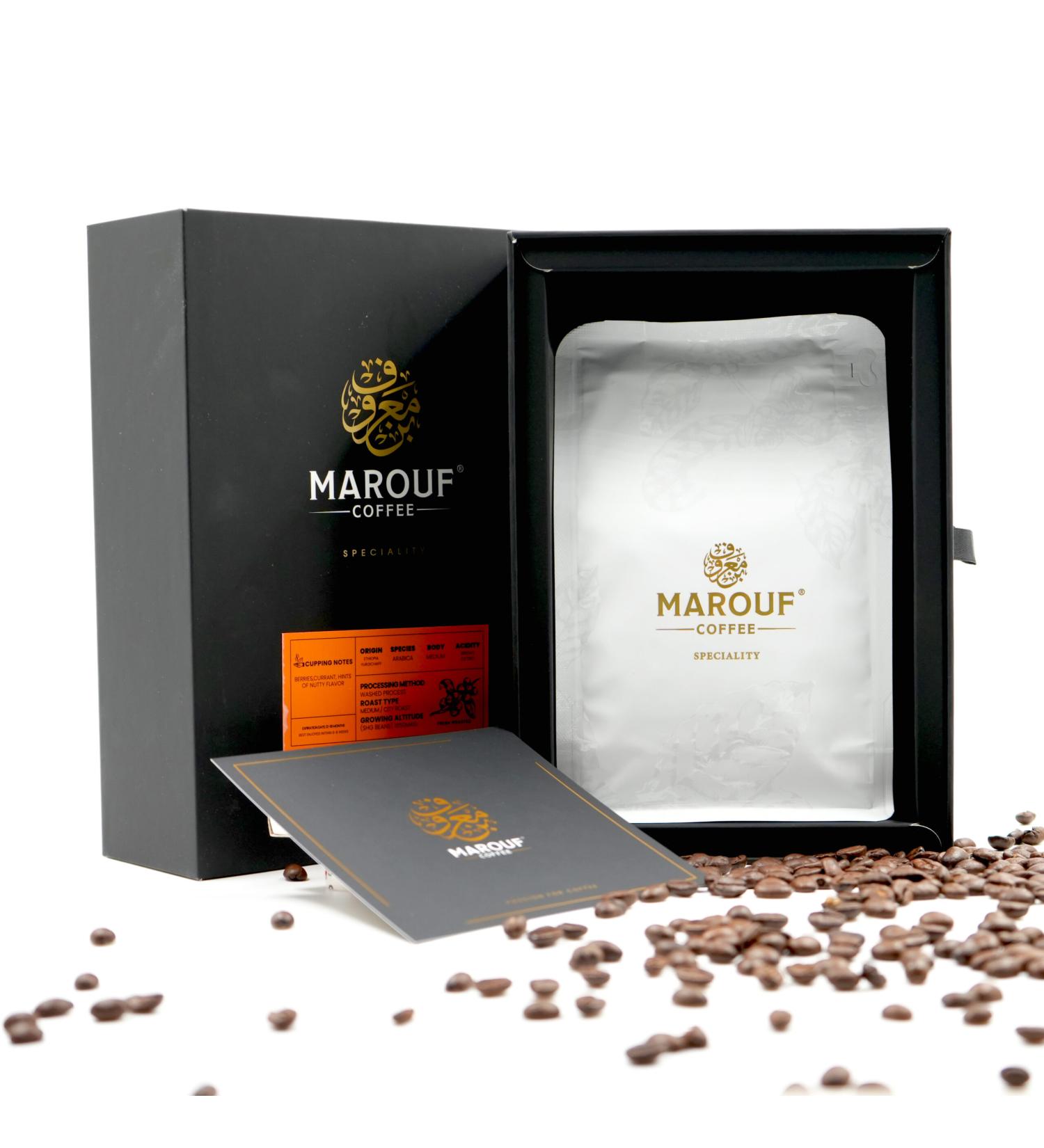 Marouf Coffee Espresso Ethiopian Specialty Coffee Single Origin 250gm