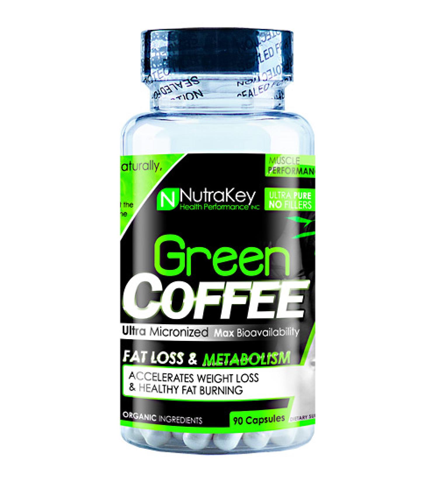 Nutrakey Green Coffee - Not Flavored - 90 Capsules