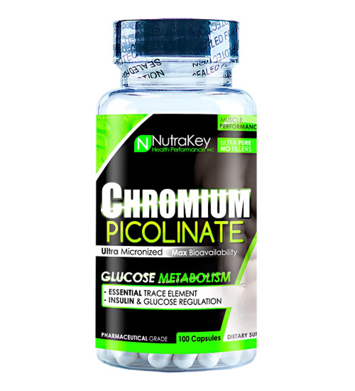 Nutrakey Chromium Picolinate - Not Flavored - 100 Capsules