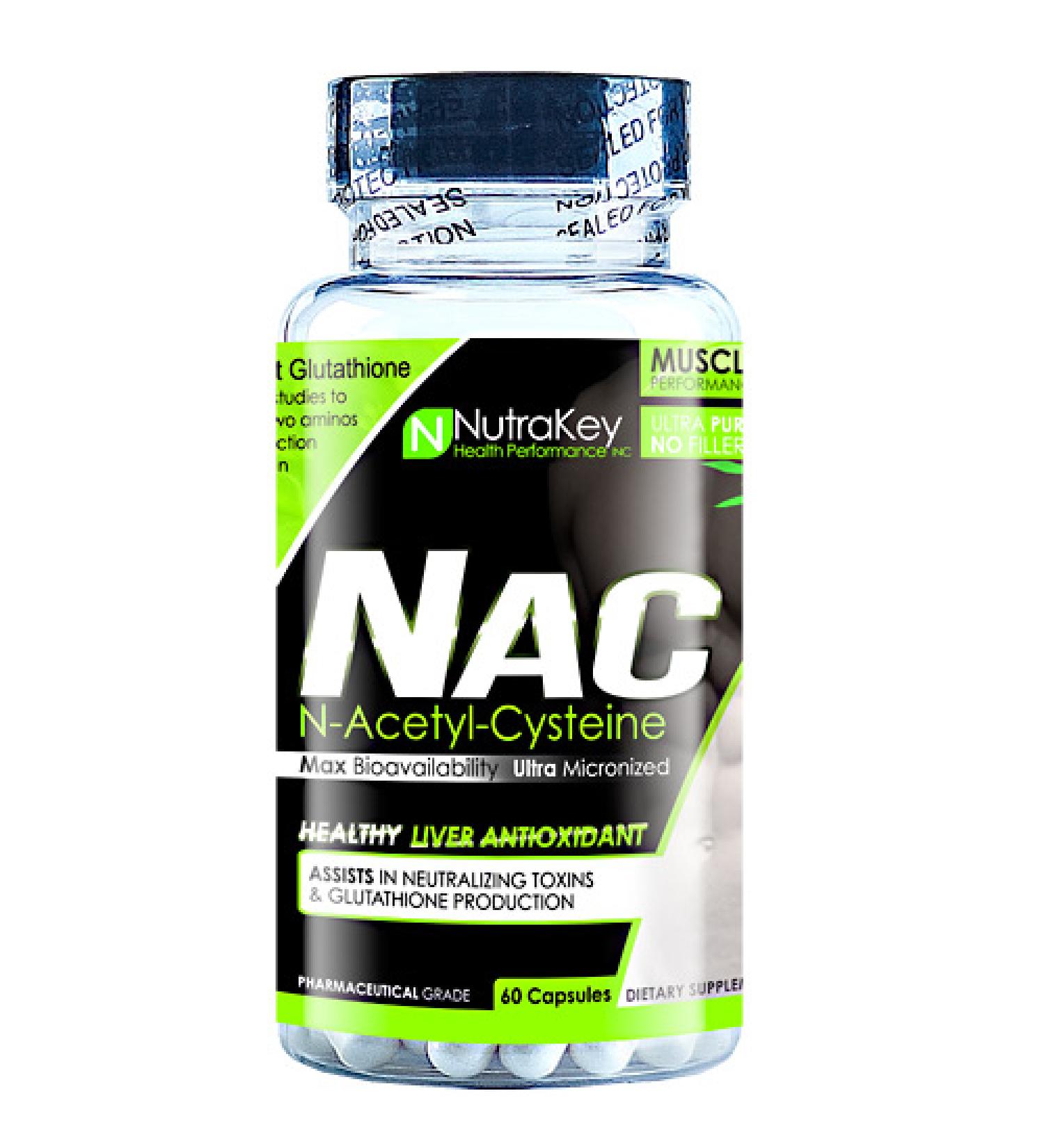Nutrakey NAC - Not Flavored - 60 Capsules