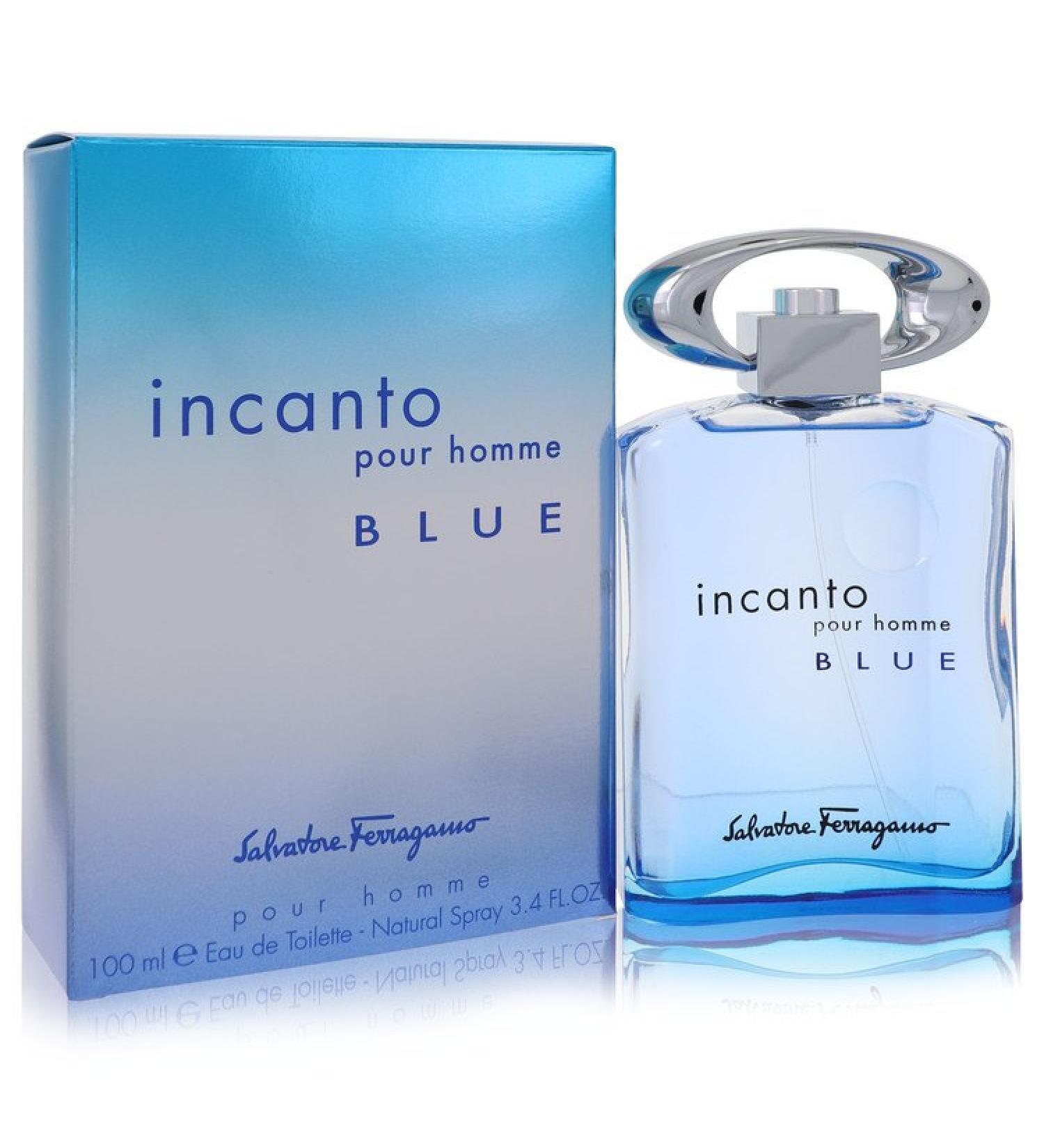 Incanto Blue by Salvatore Ferragamo Eau De Toilette Spray 3.4 oz for Men