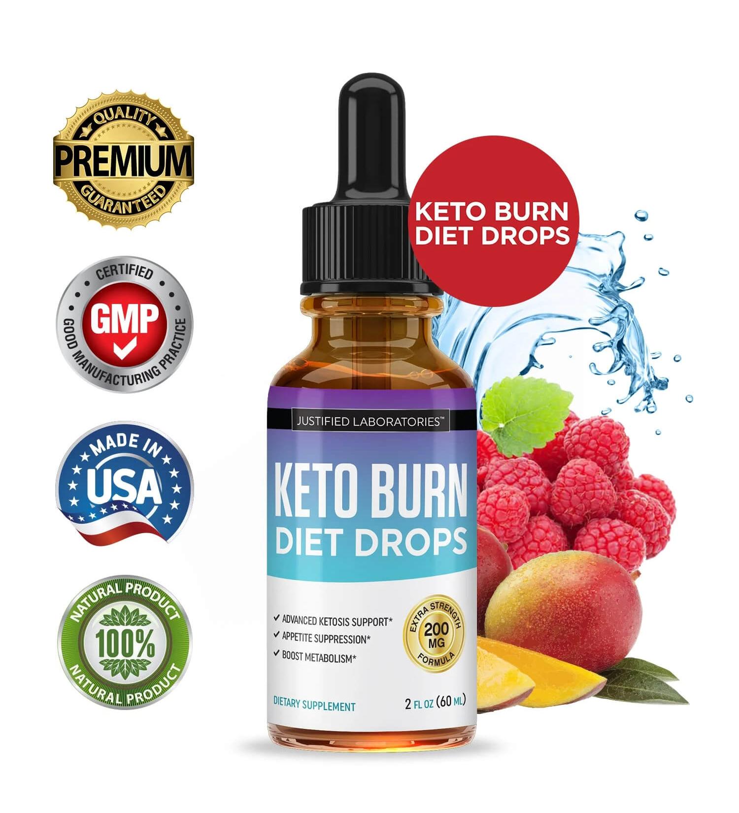 Keto Diet Drops | BHB Weight Loss Supplement | 80 Servings for Fast Ketosis - Buy Online on GoSupps.com