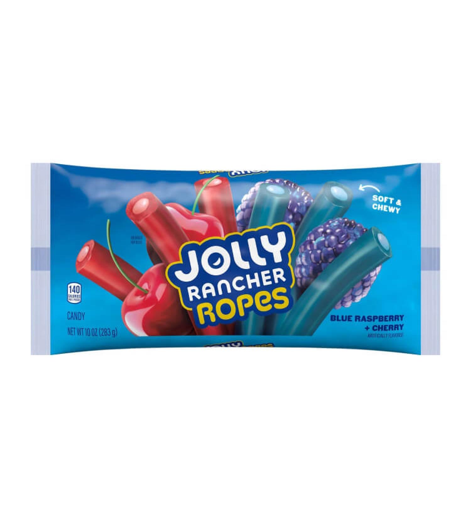 Jolly Rancher Ropes Blue Raspberry and Cherry Flavored Candy - 10 Oz. - Buy Online on GoSupps.com