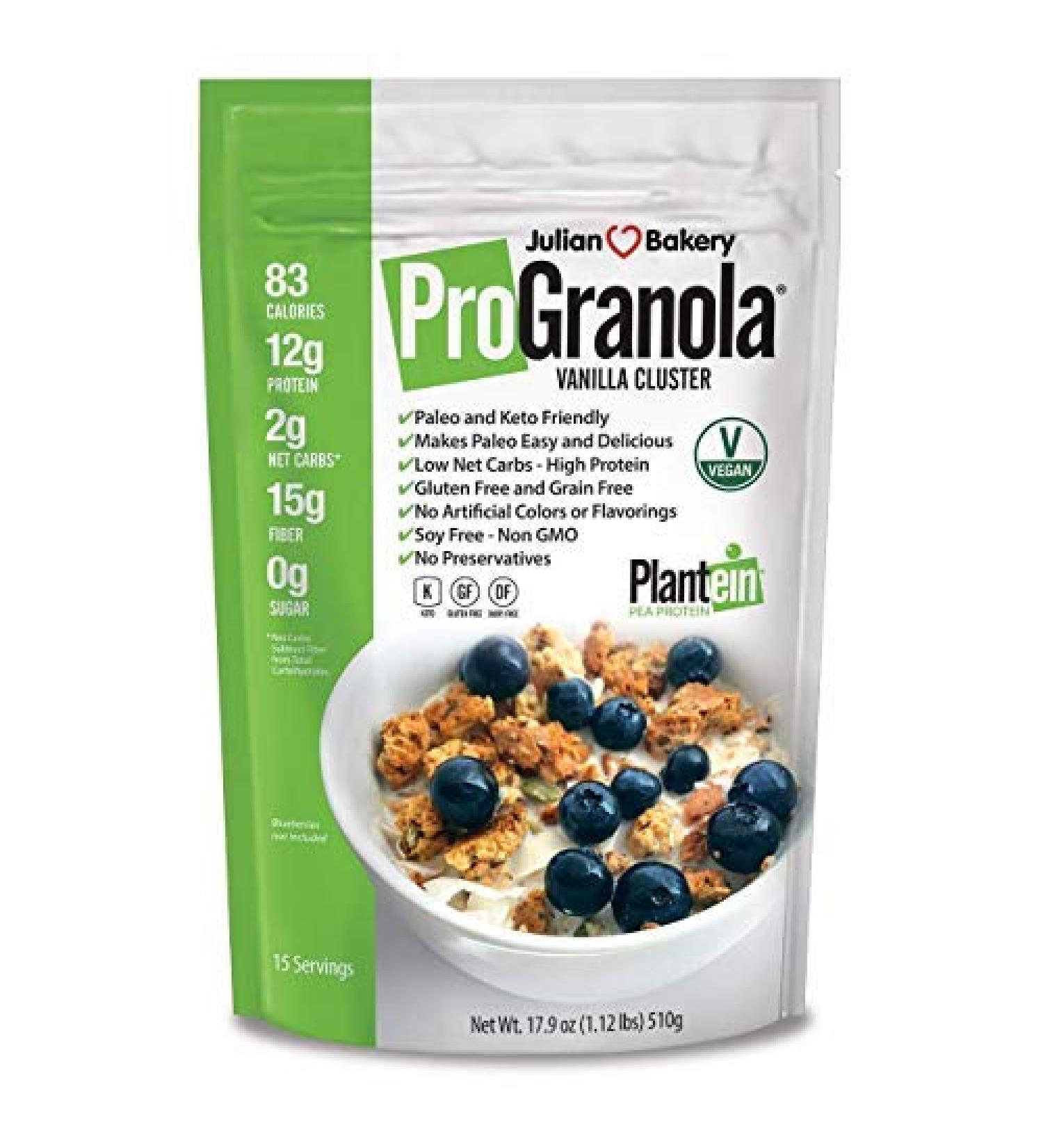 Buy Julian Bakery Pro Granola Vanilla Cluster 17.9 oz - Healthy Snack Option - Buy Online on GoSupps.com