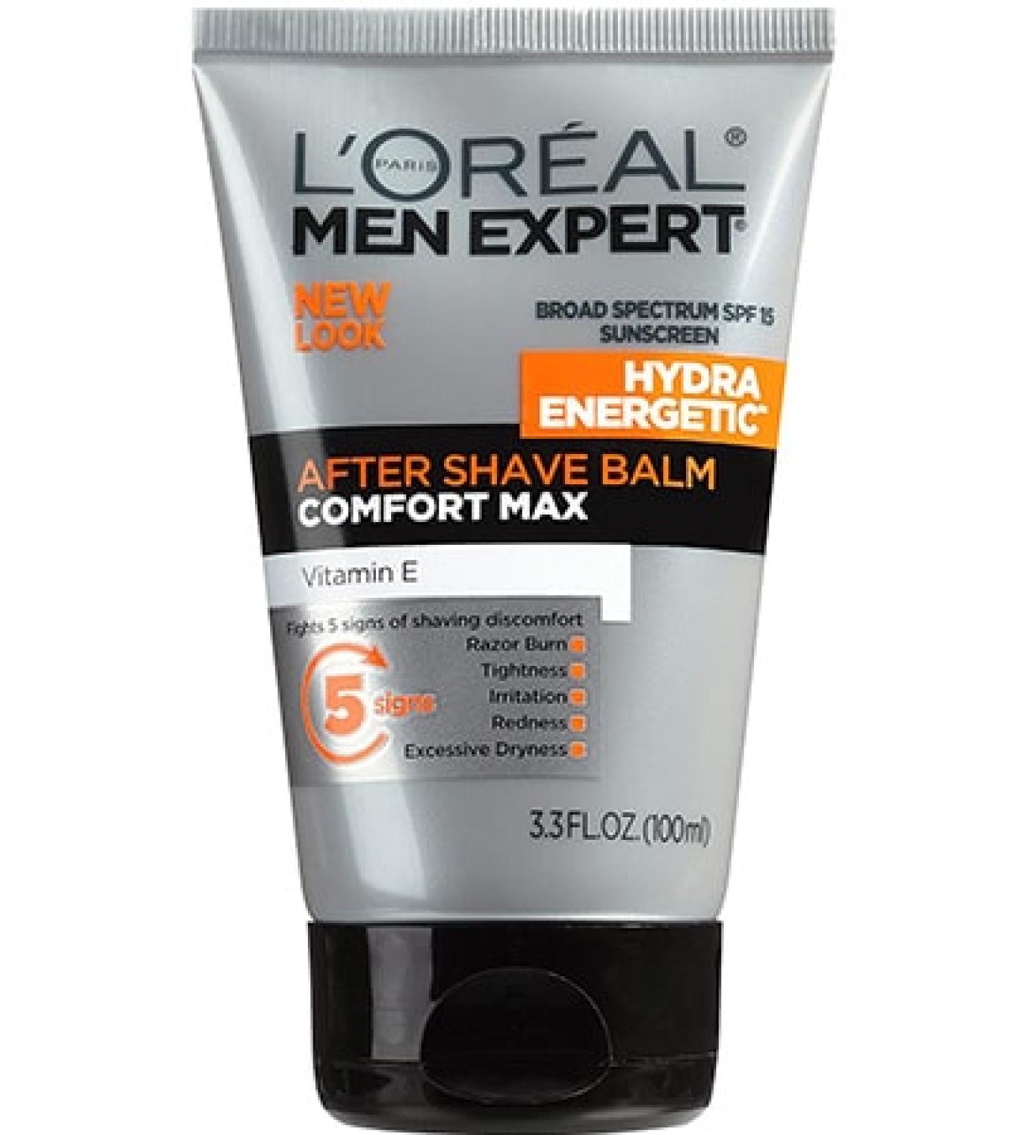 L'Oreal Paris Men Expert Hydra Energetic Aftershave Balm with Vitamin E - 3.3 fl oz | Revitalize Your Skin Shop Internationally - Buy Online on GoSupps.com
